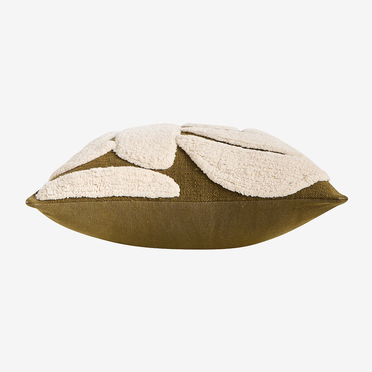 Coussin tufté en coton - 45 x 45 cm - Bronze - 8
