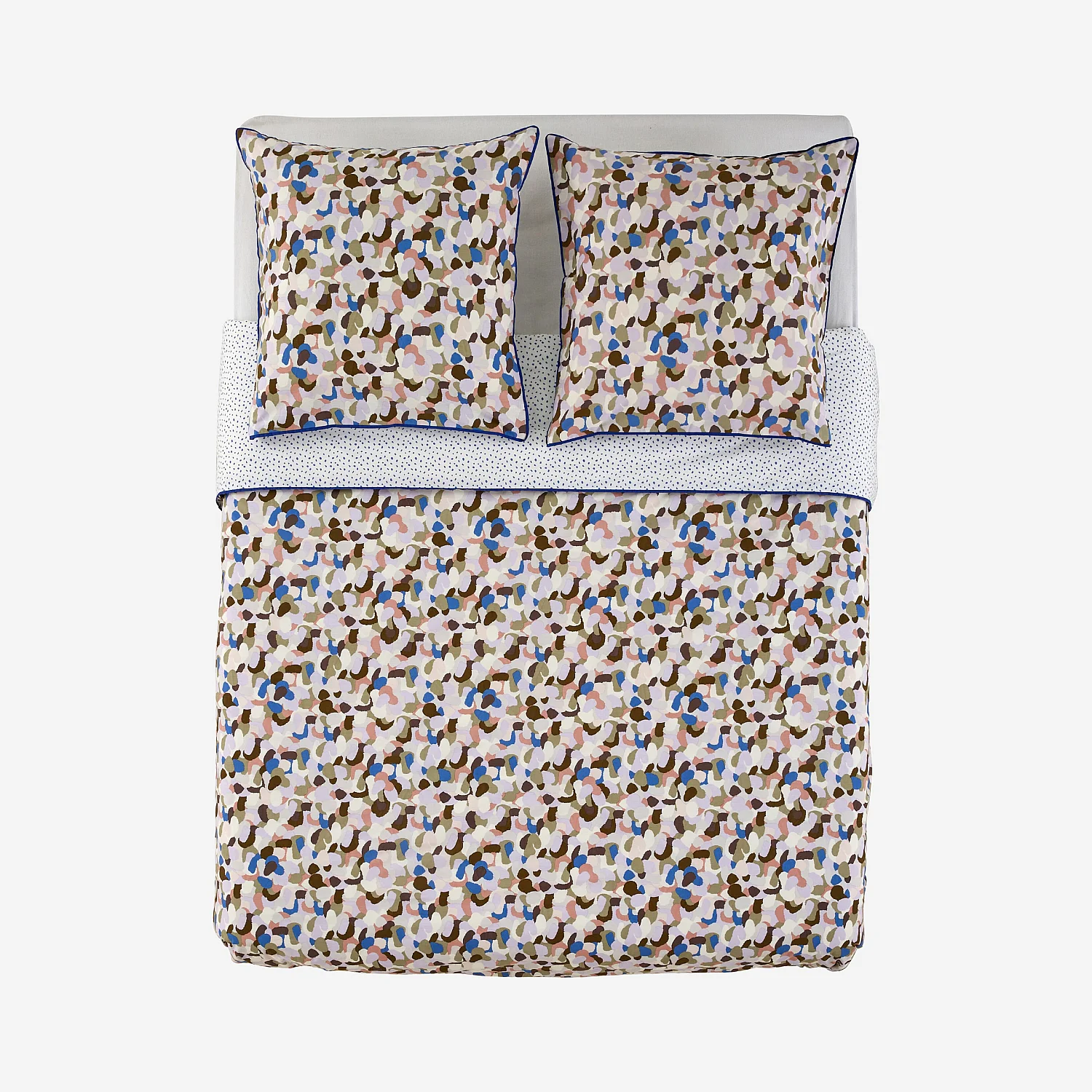 Parure de lit en percale de coton bio - 240 x 220 cm - Motifs multicolores - Design by Floriane Jacques - 9