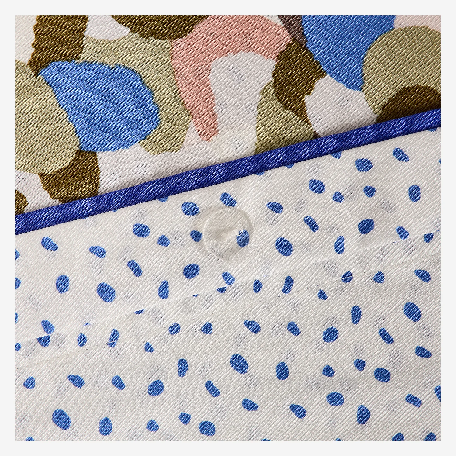 Parure de lit en percale de coton bio - 260 x 240 cm - Motifs multicolores - Design by Floriane Jacques - 4