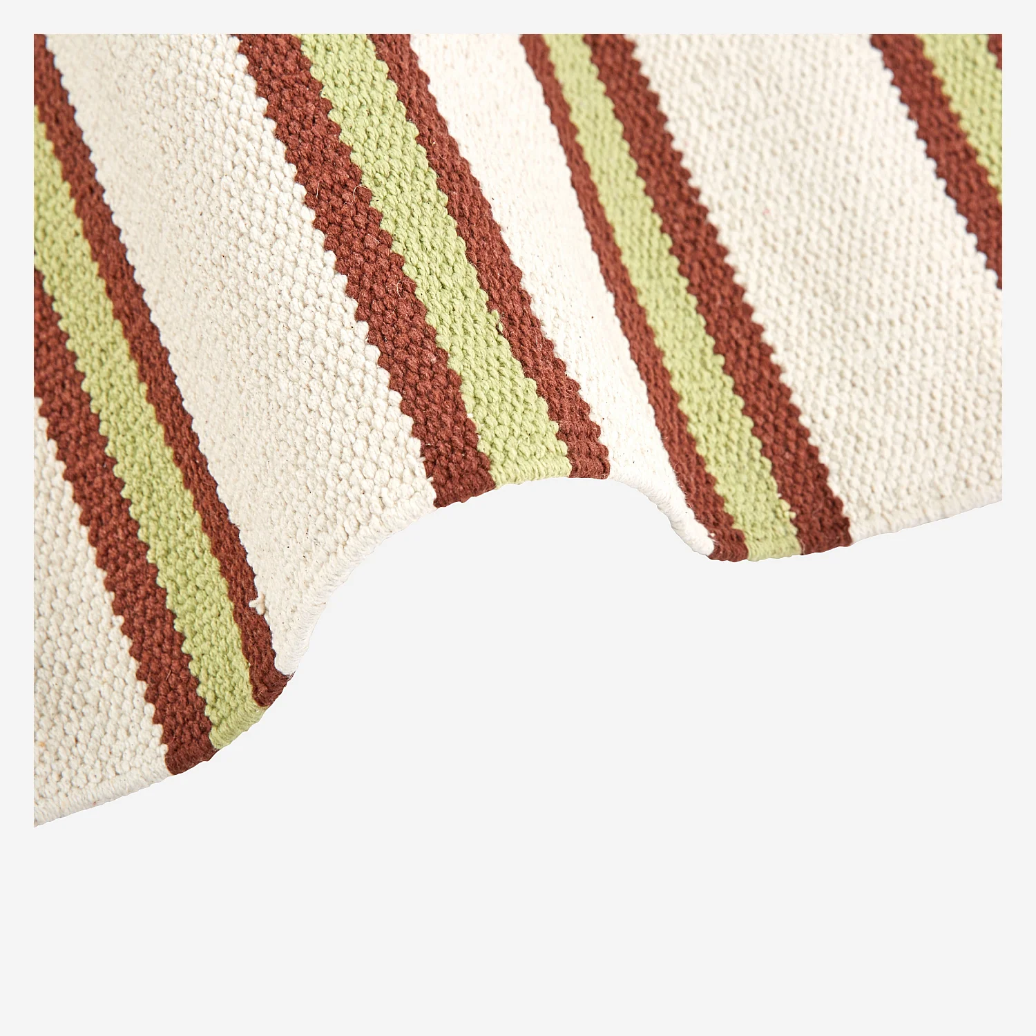 Tappeto piatto in cotone - 75 x 180 cm - Verde pistacchio - Design di Floriane Jacques - 7