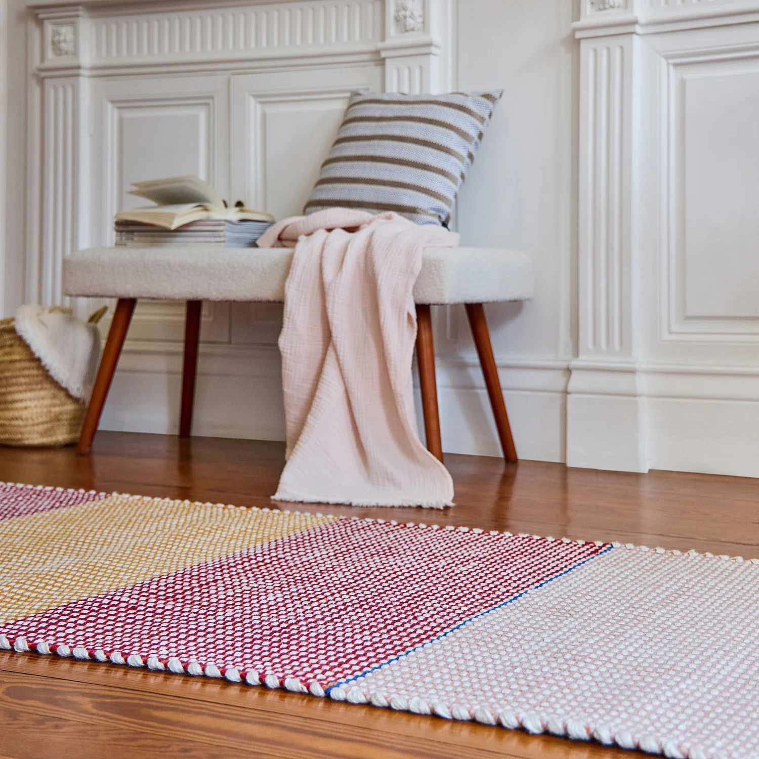 Tapis tissé - 75 x 180 cm - Jaune - Design by Floriane Jacques - 6