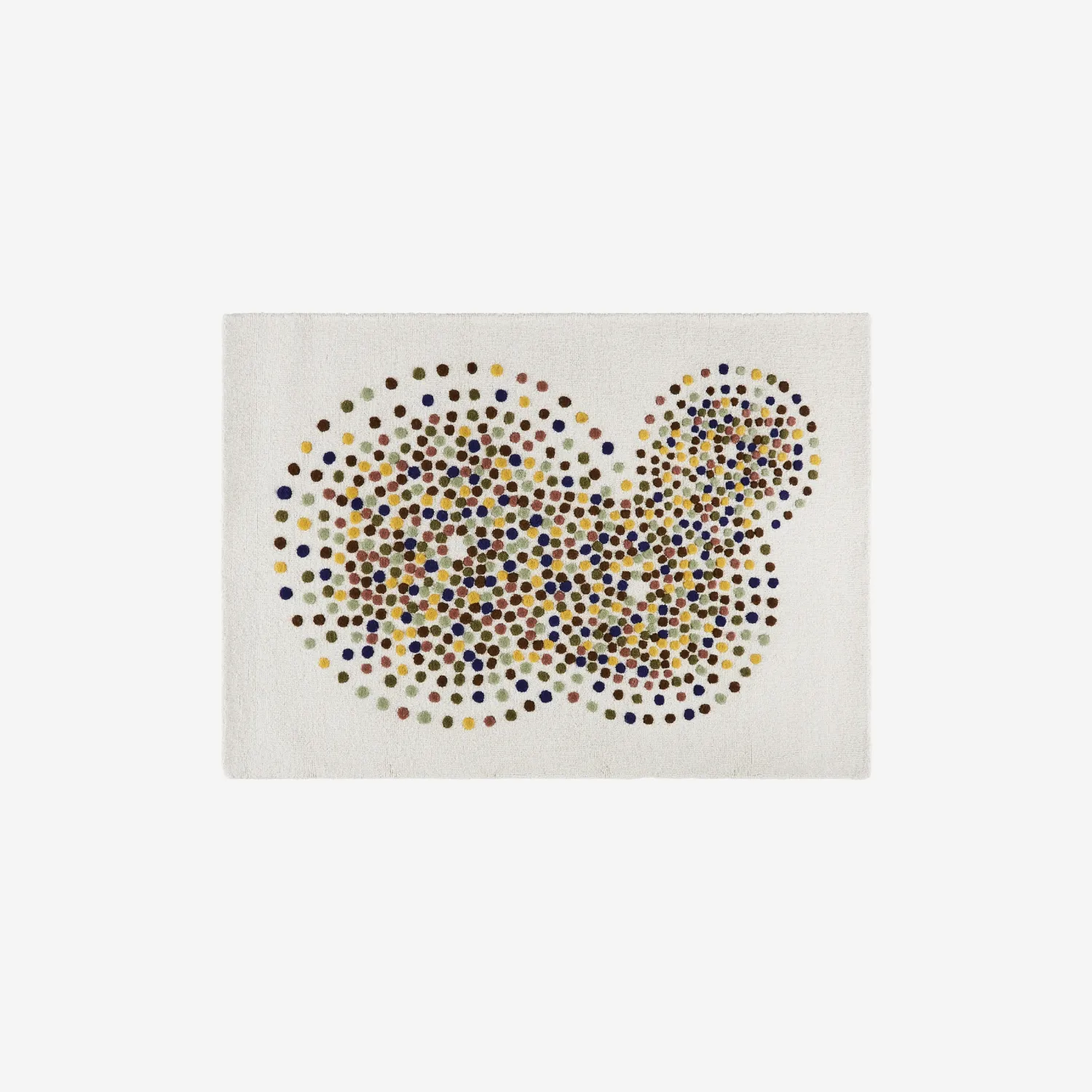 Tapis tufté en laine 120 x 170 cm - Beige et multicolore - Design by Floriane Jacques - 1