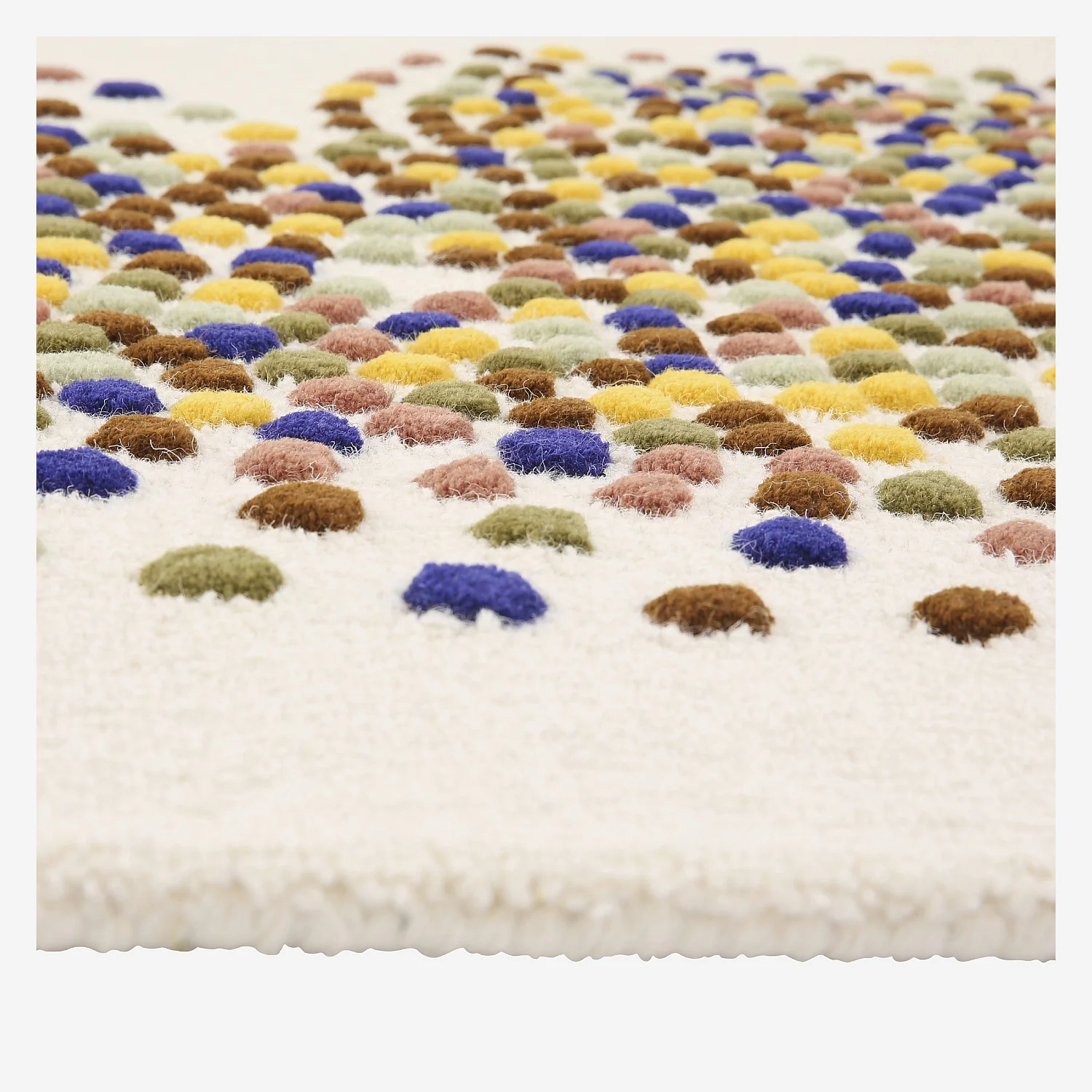 Tapis tufté en laine - 120 x 170 cm - Beige et multicolore - Design by Floriane Jacques - 2