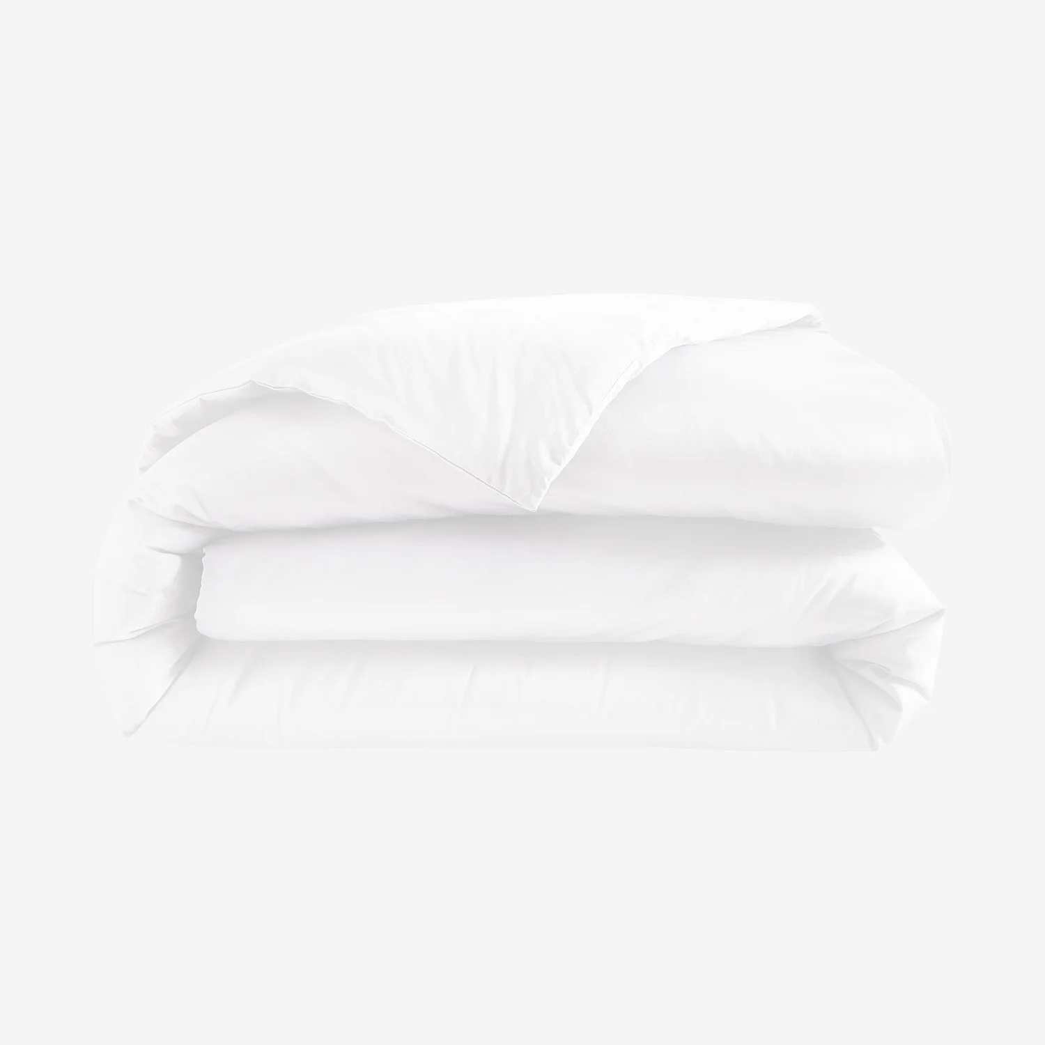 Housse de couette en satin de coton - 260 x 240 cm - Blanc - 5