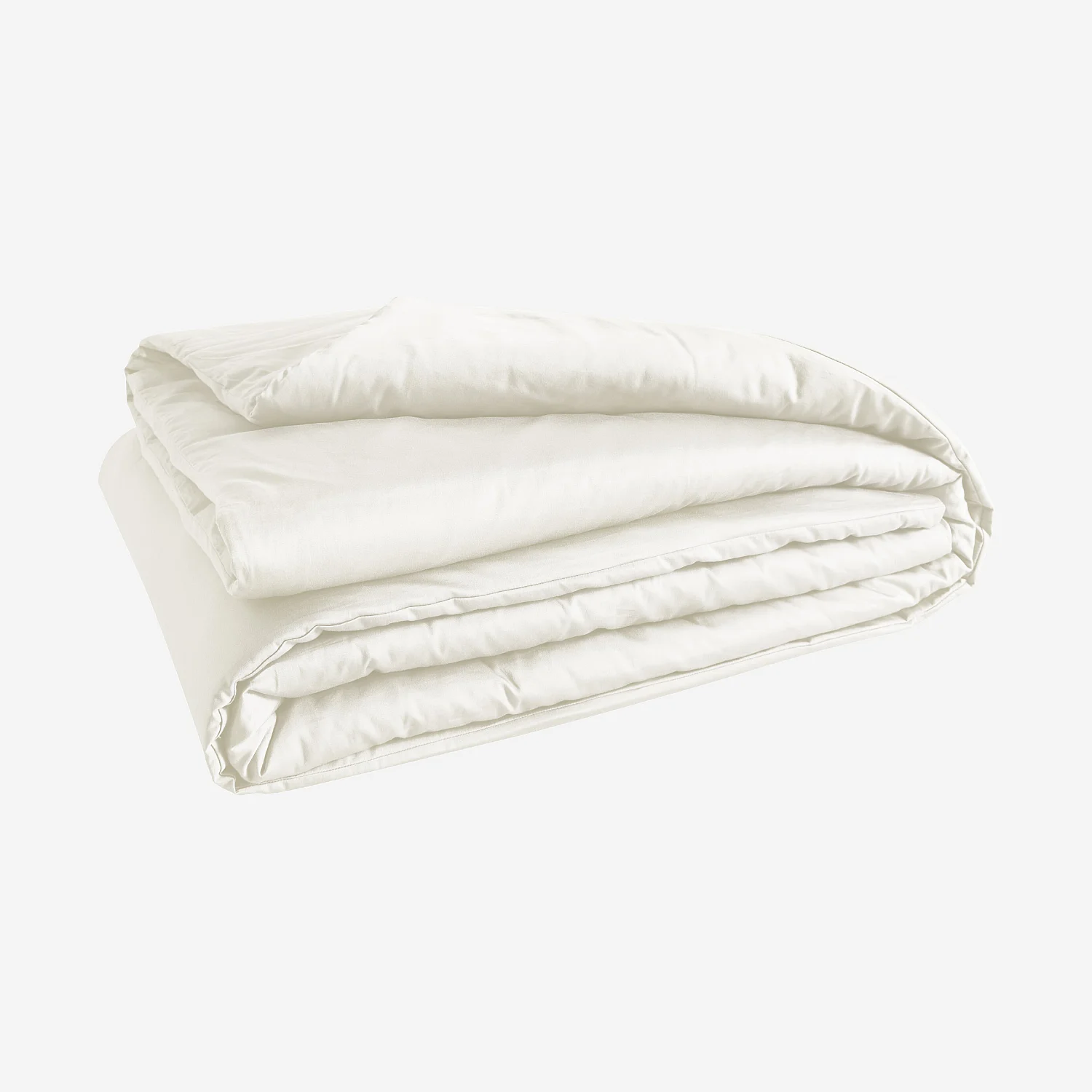 Housse de couette en satin de coton - 240 x 220 cm - Sable - 6