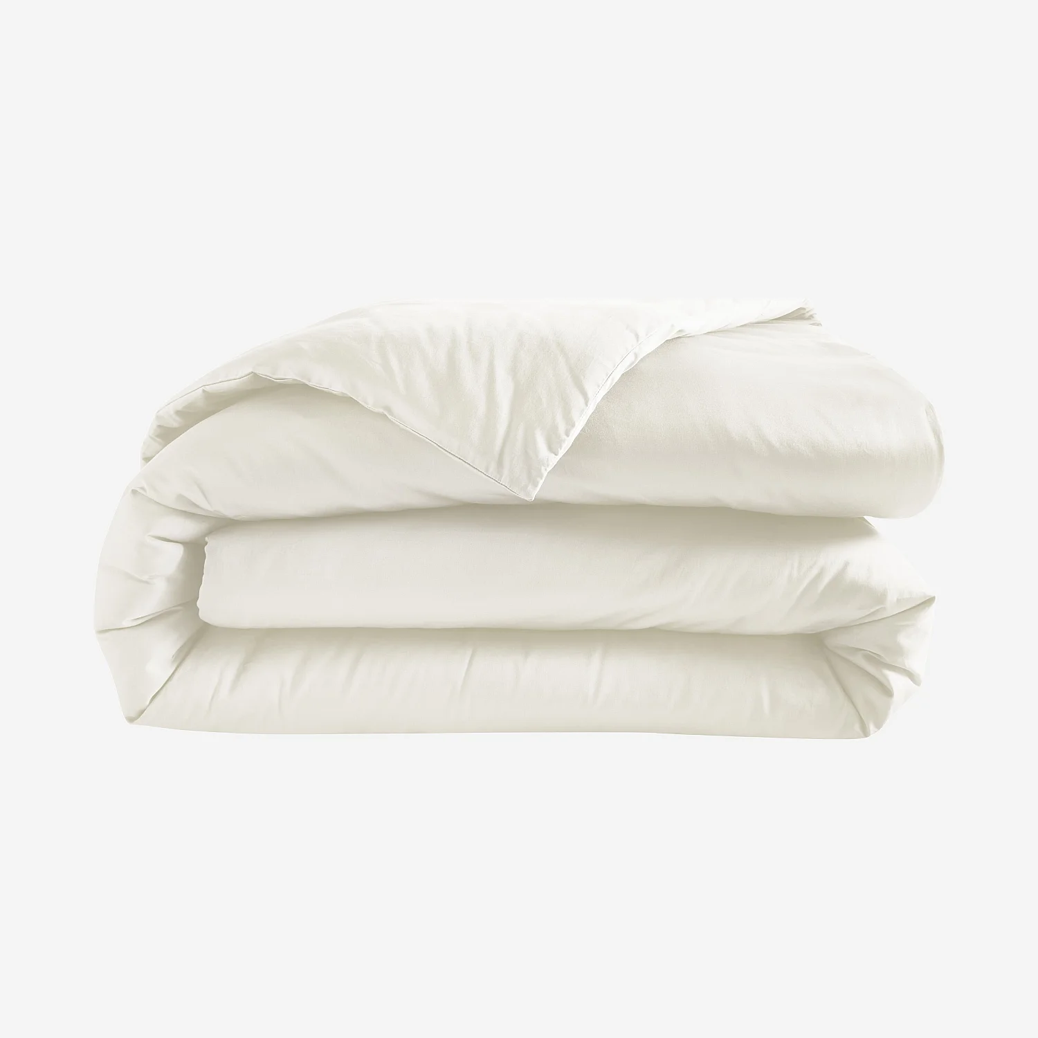 Housse de couette en satin de coton -  260 x 240 cm - Sable - 2