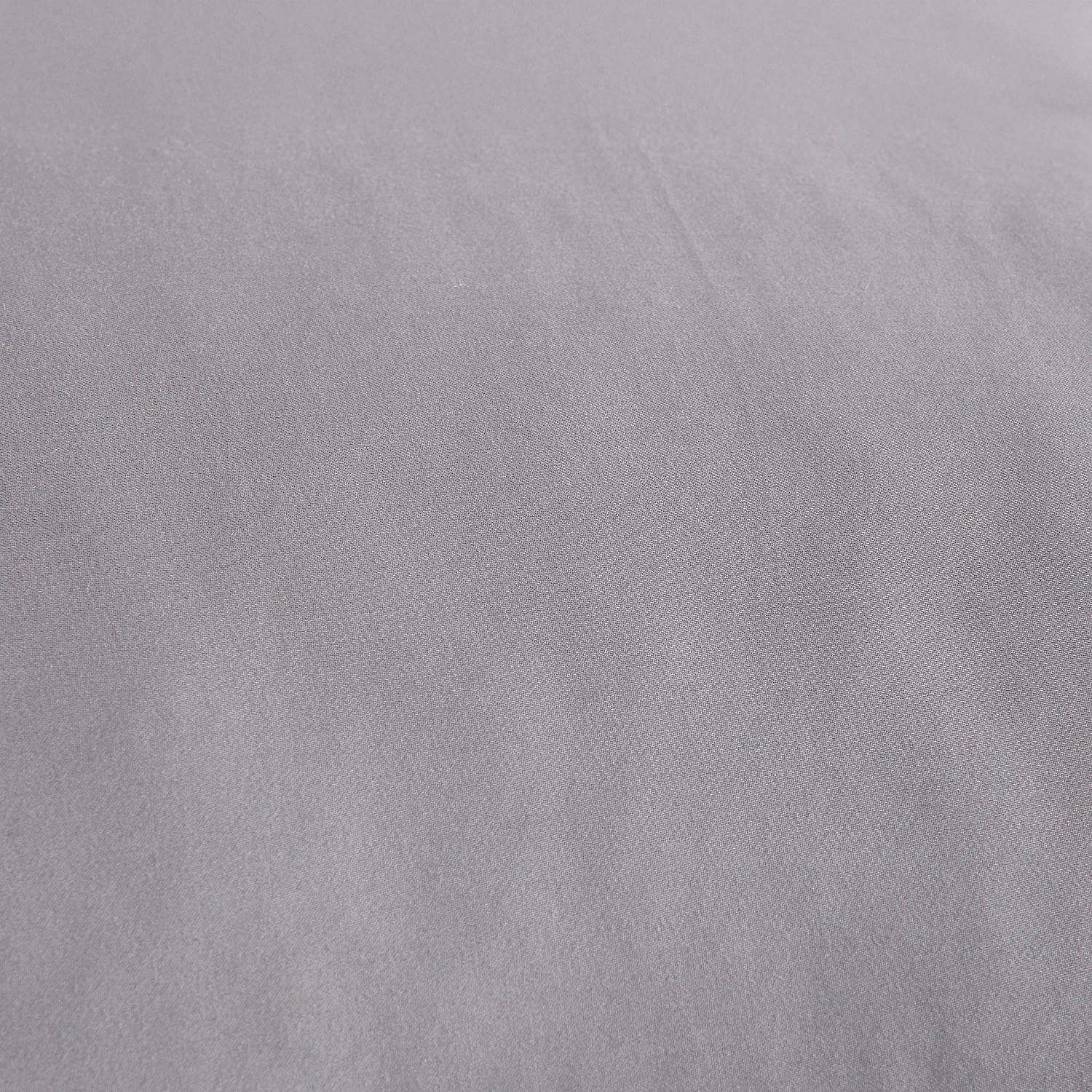 Katoensatijnen dekbedovertrek - 240 x 220 cm - Zilvergrijs - 5