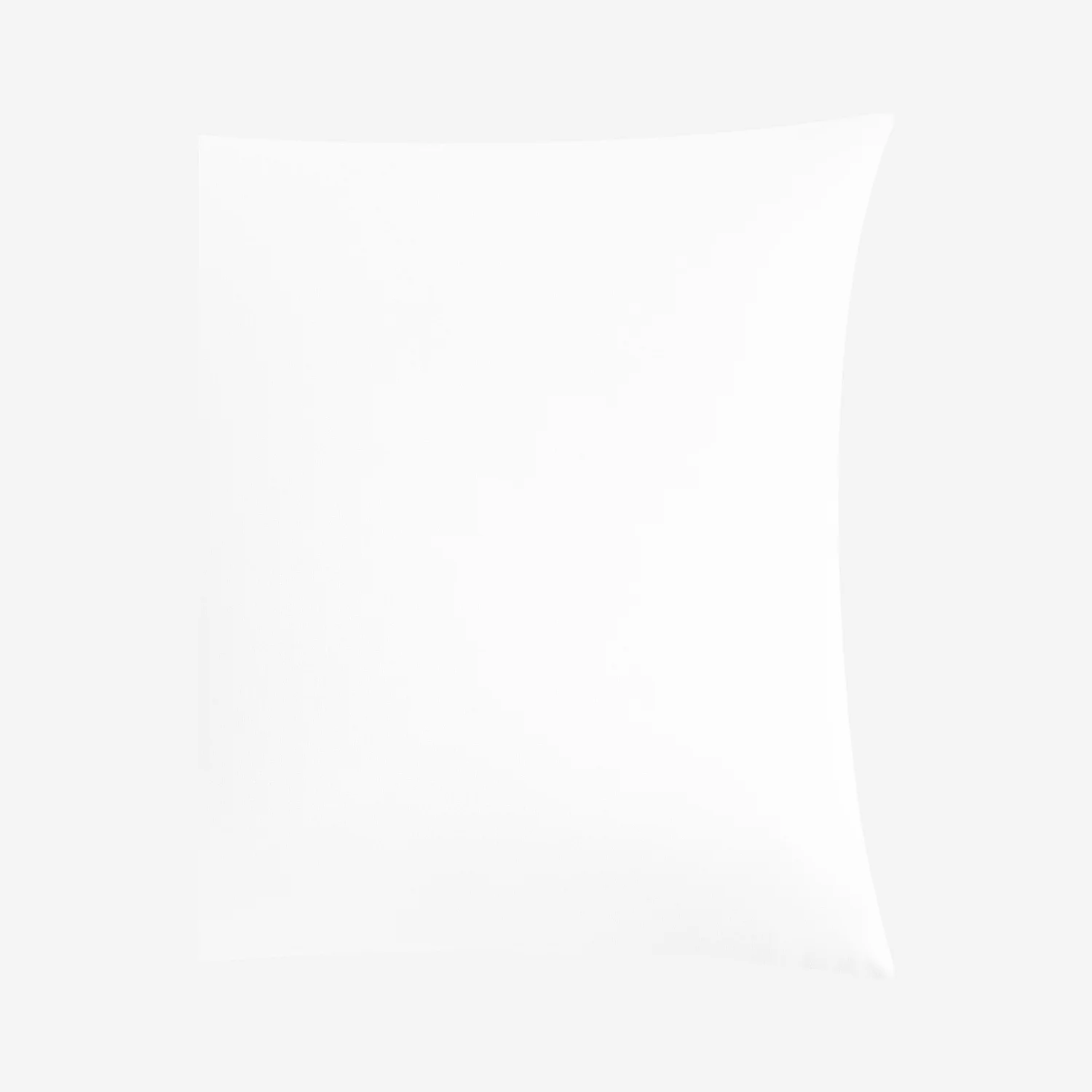 Taie d'oreiller en satin de coton - 65 x 65 cm - Blanc - 5