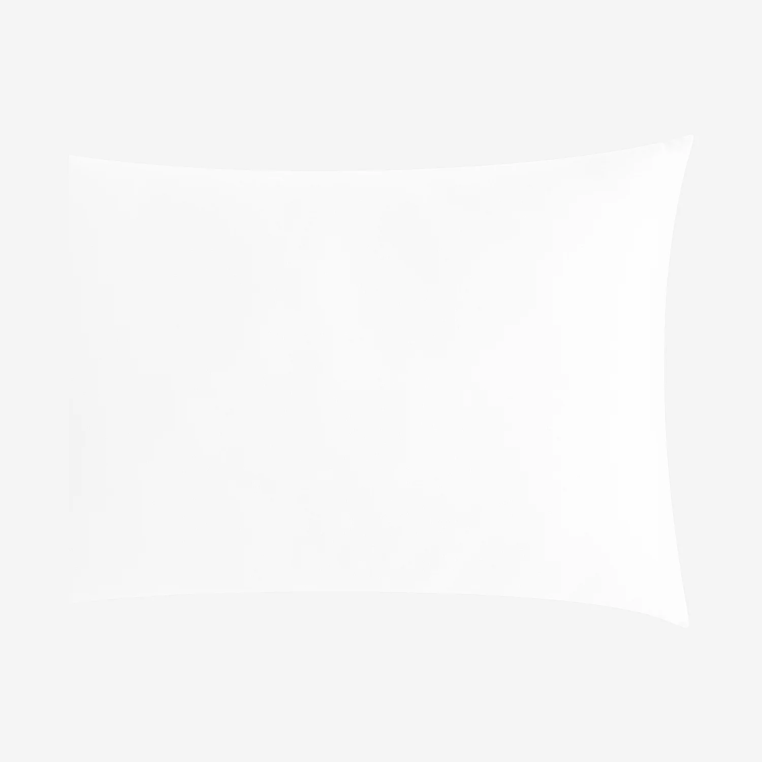 Taie d'oreiller en satin de coton - 50 x 70 cm - Blanc - 2