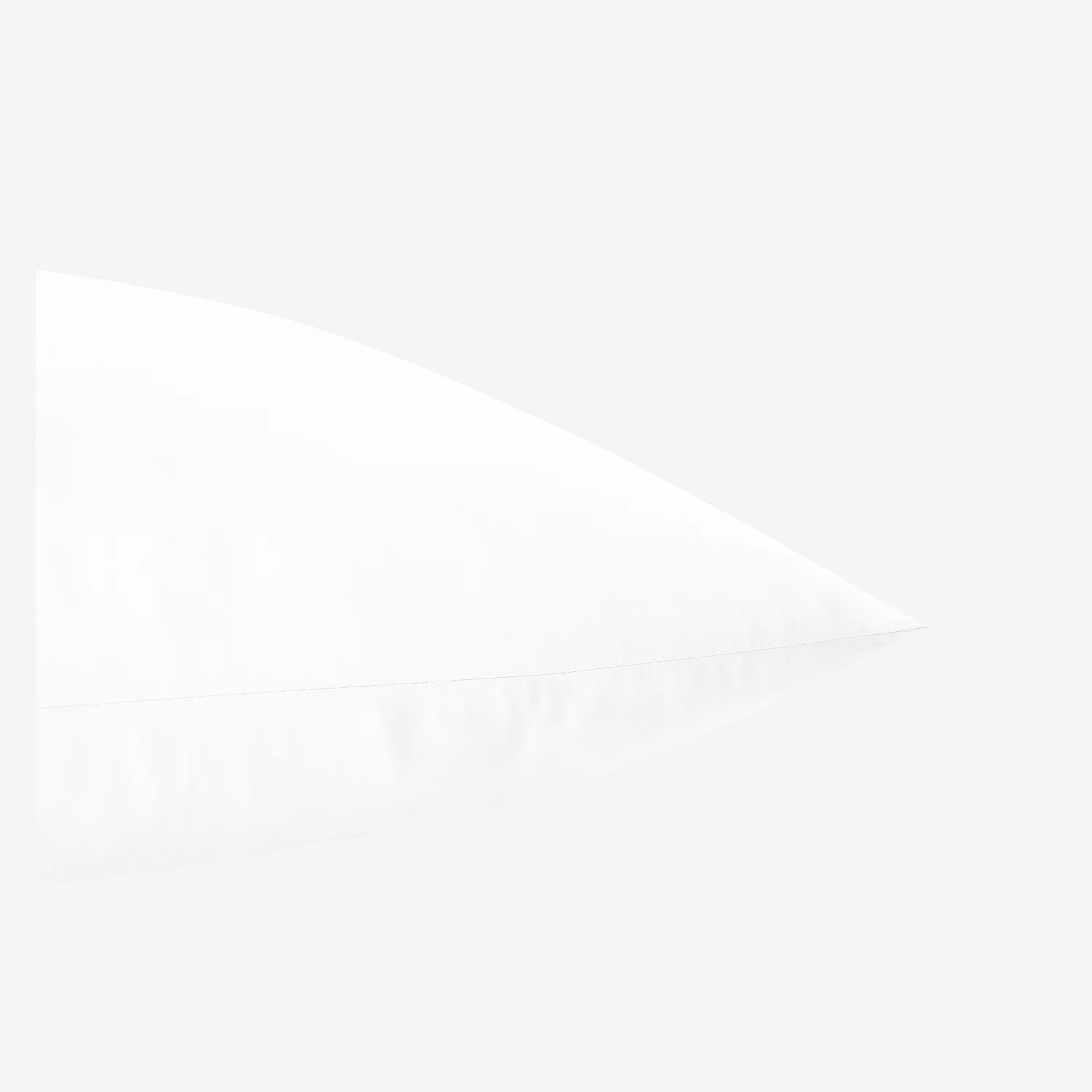 Taie d'oreiller en satin de coton - 50 x 70 cm - Blanc - 4