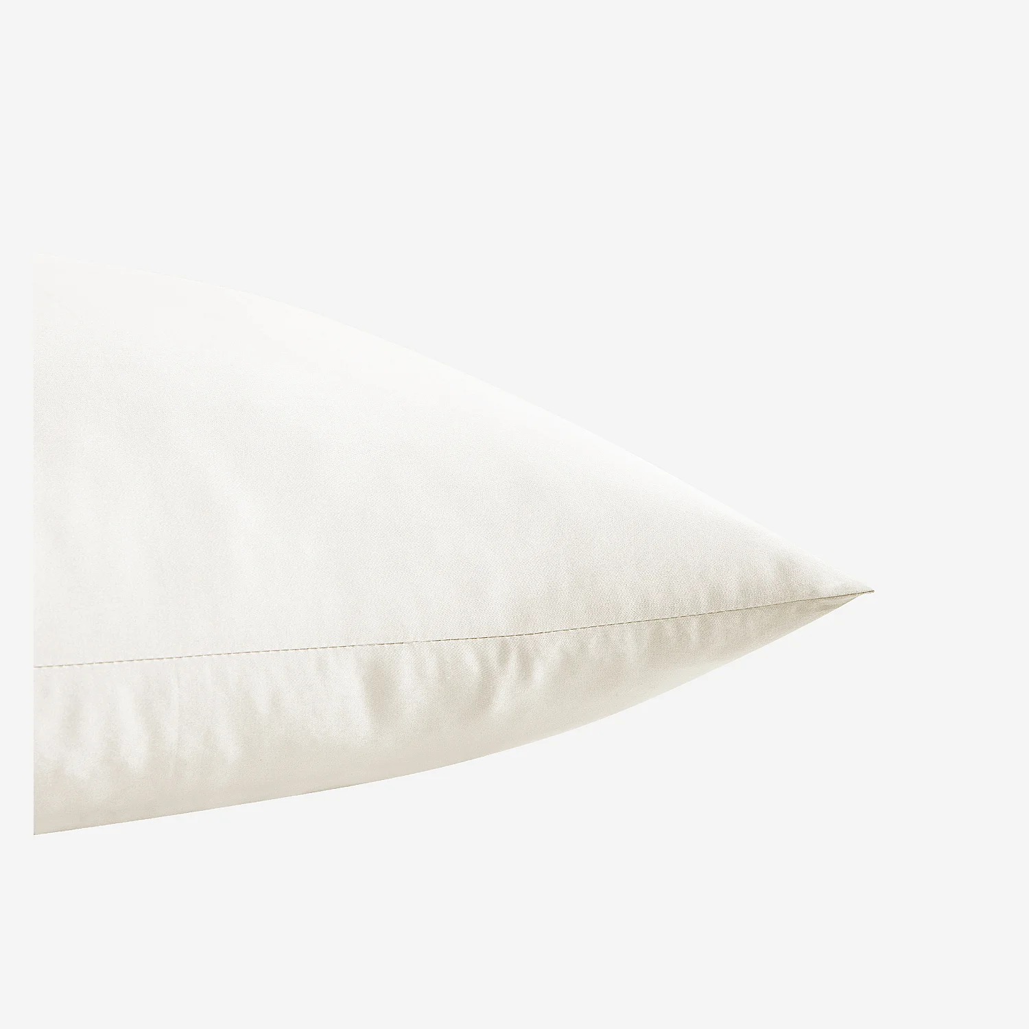 Taie d'oreiller en satin de coton - 50 x 70 cm - Sable - 4
