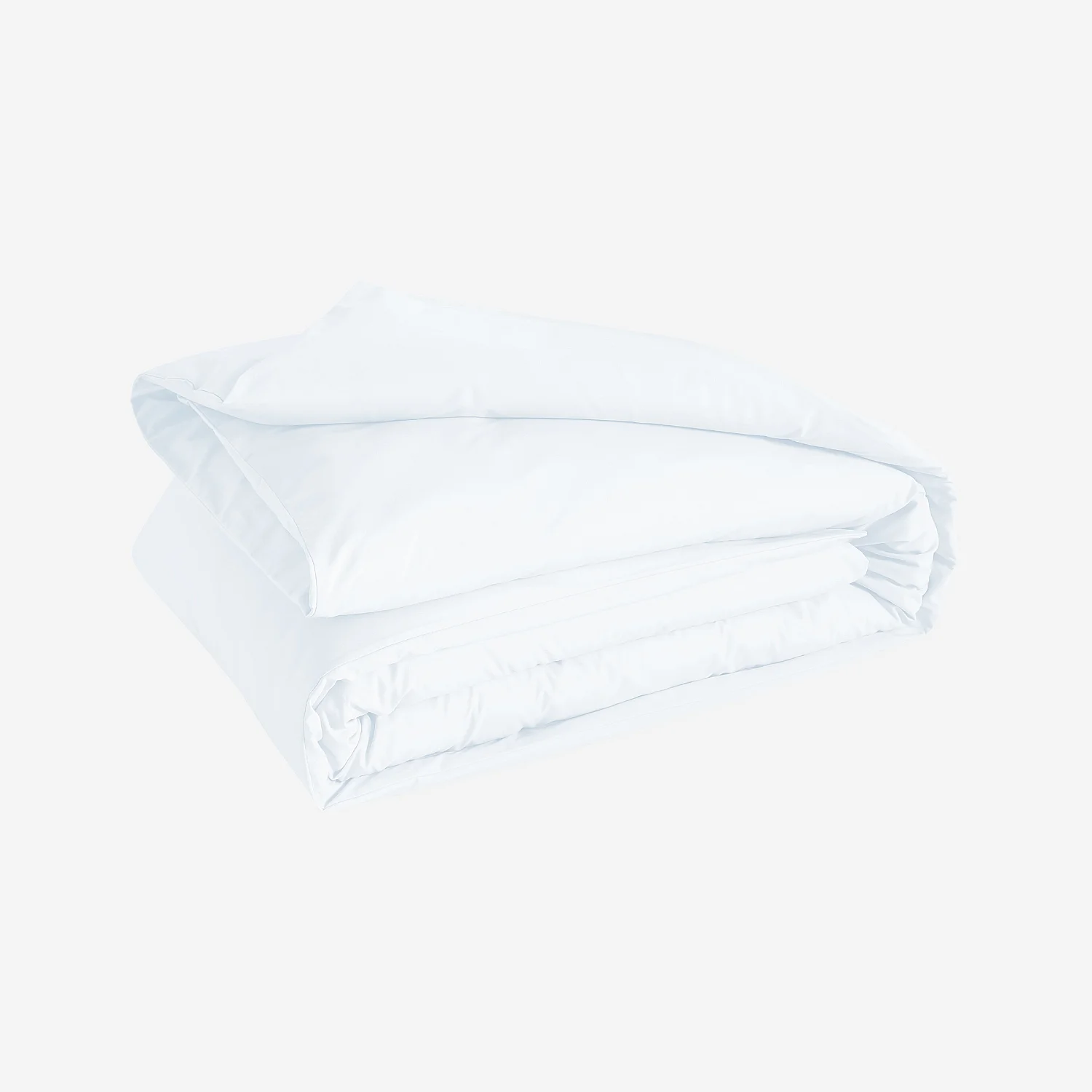 Housse de couette en percale de coton - 260 x 240 cm - Blanc - 2