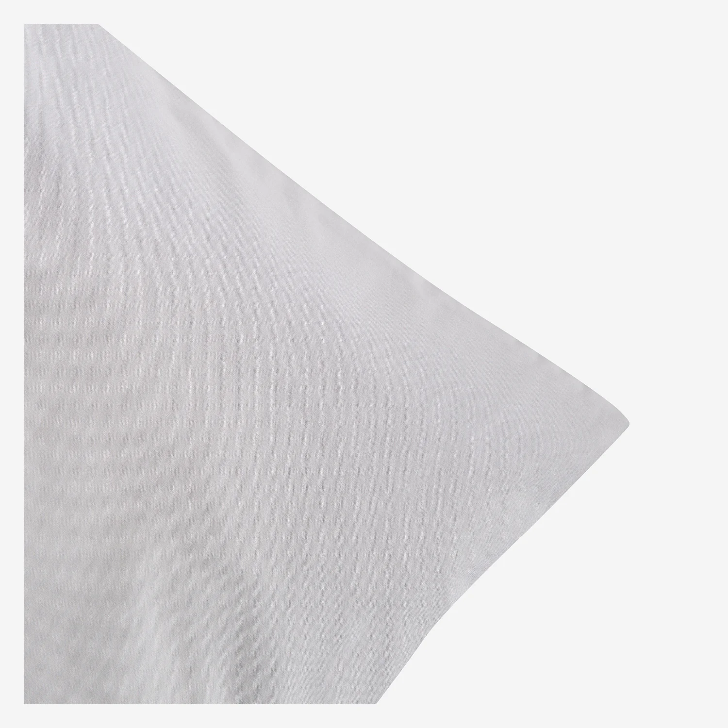 Housse de couette en percale de coton - 260 x 240 cm - Gris perle - 4