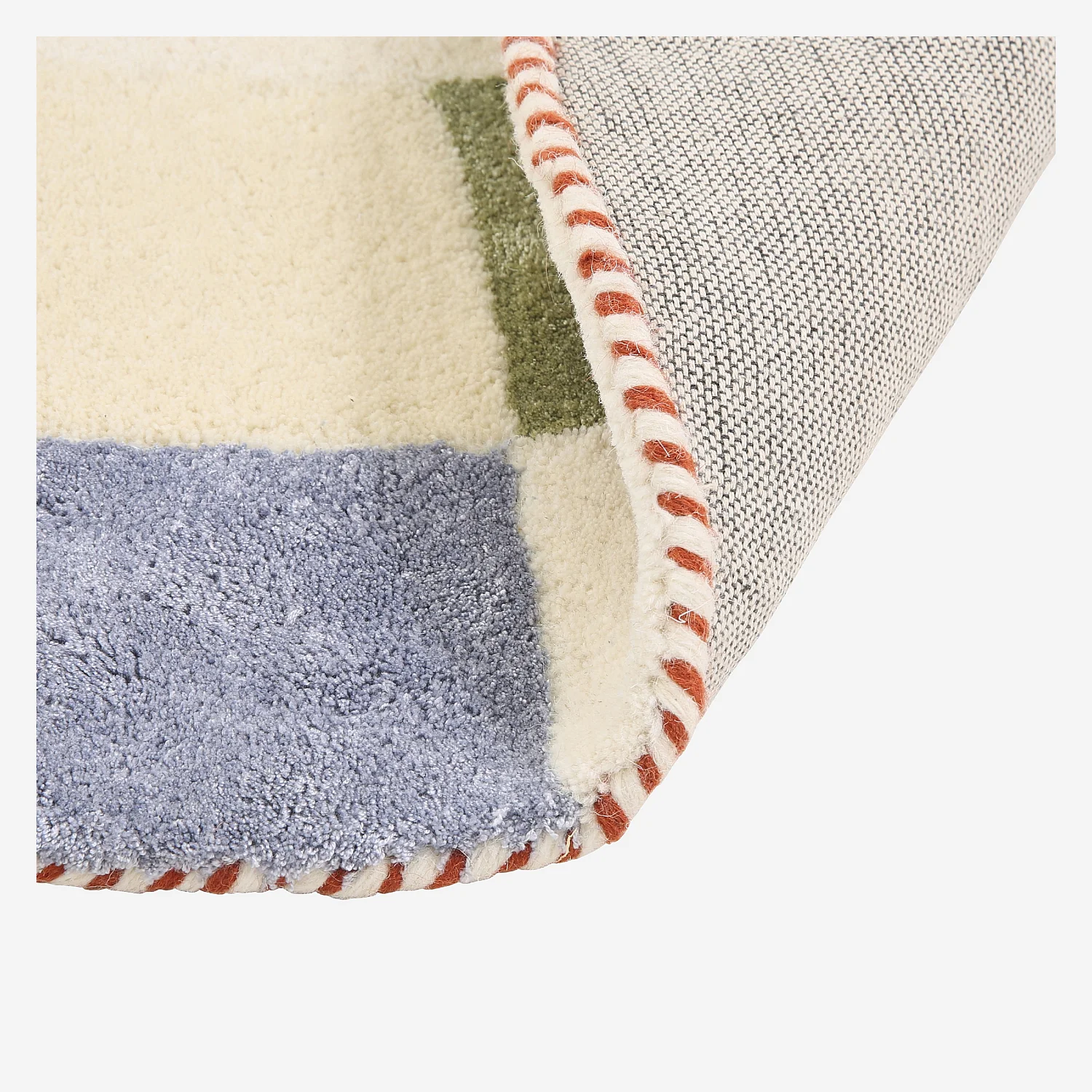 Alfombra redonda de lana con acabado tufté - 150 cm - Beige - Design by Floriane Jacques - 4