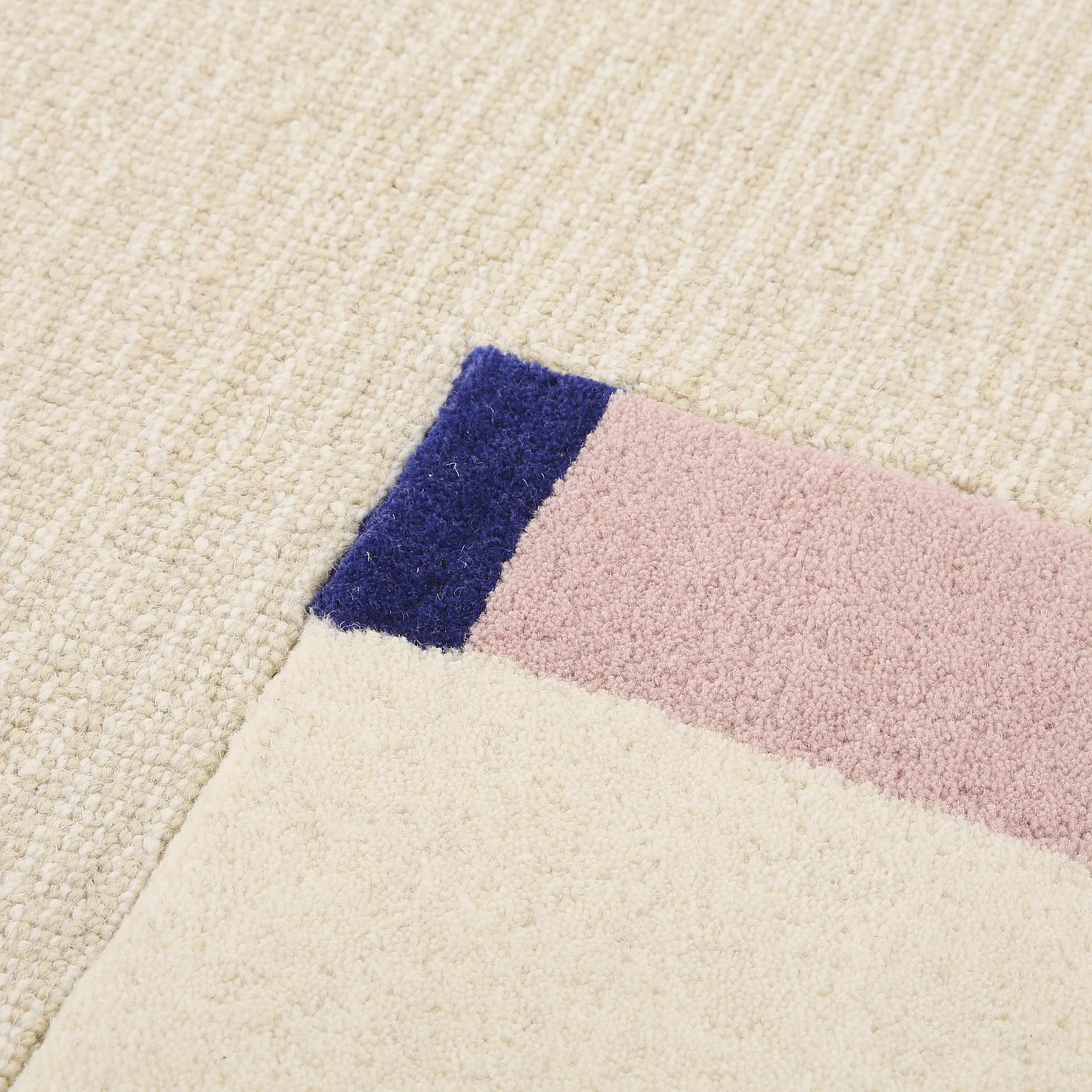 Alfombra redonda de lana con acabado tufté - 150 cm - Beige - Design by Floriane Jacques - 5