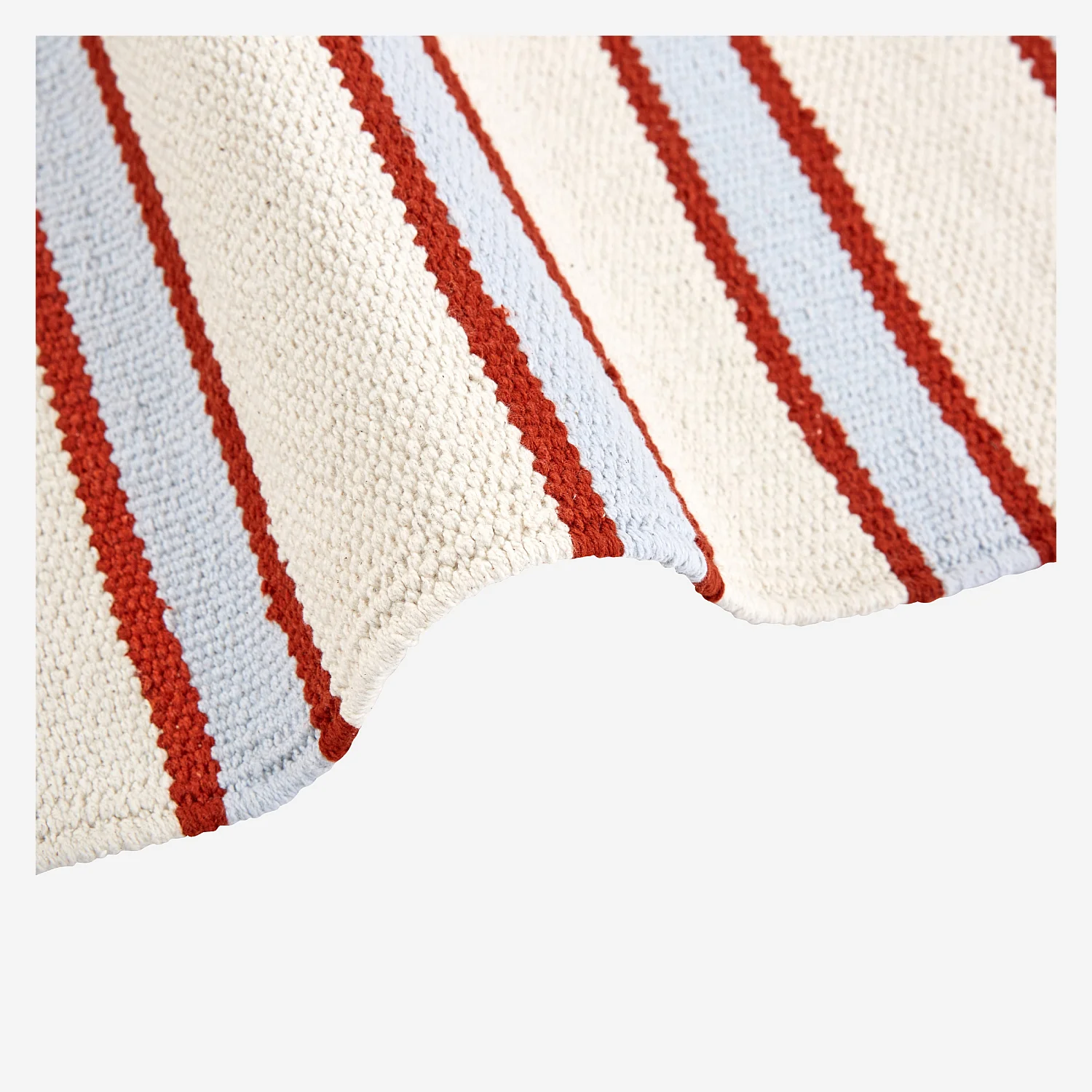 Tappeto piatto in cotone - 75 x 180 cm - Blu cielo - Design di Floriane Jacques - 7