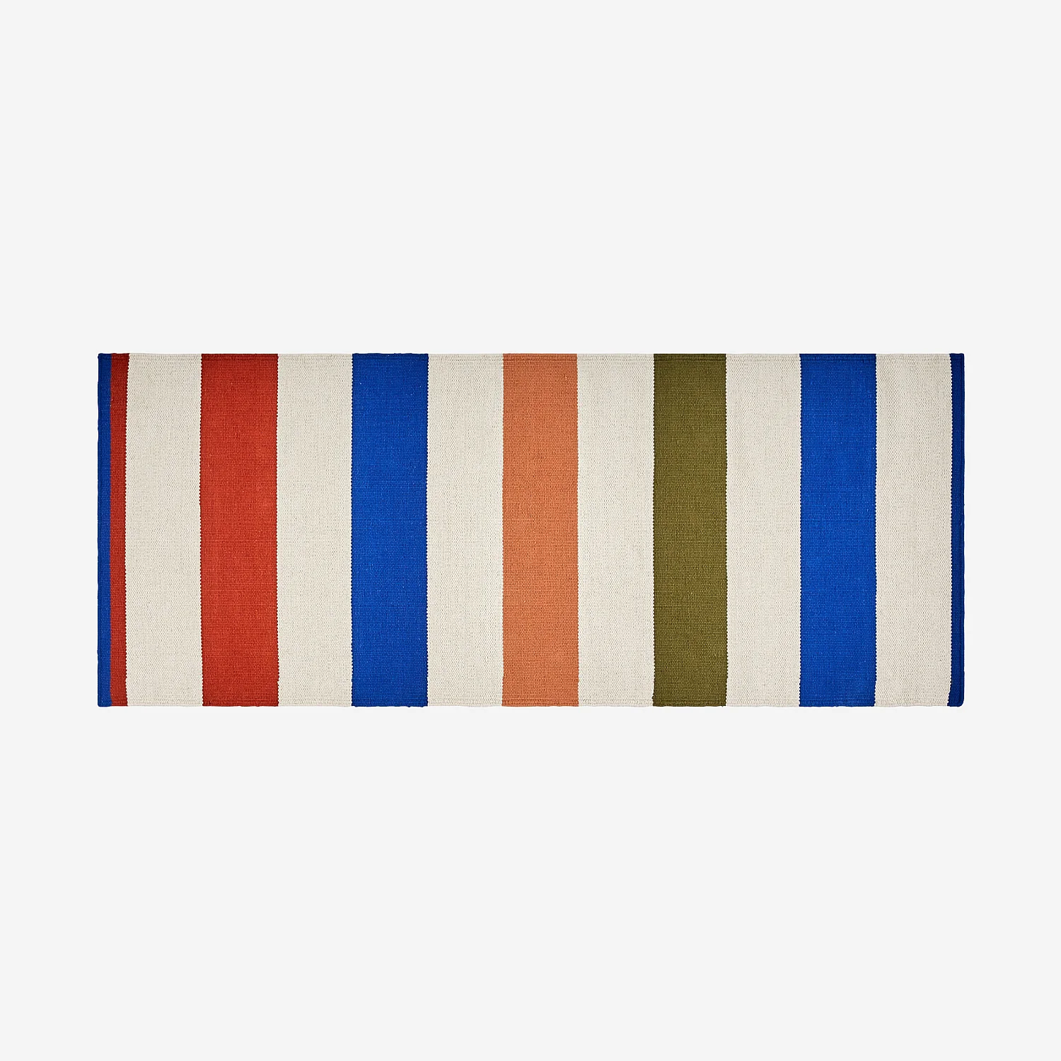 Alfombra tejida de algodón - 75 x 180 cm - Azul eléctrico - Design by Floriane Jacques - 2