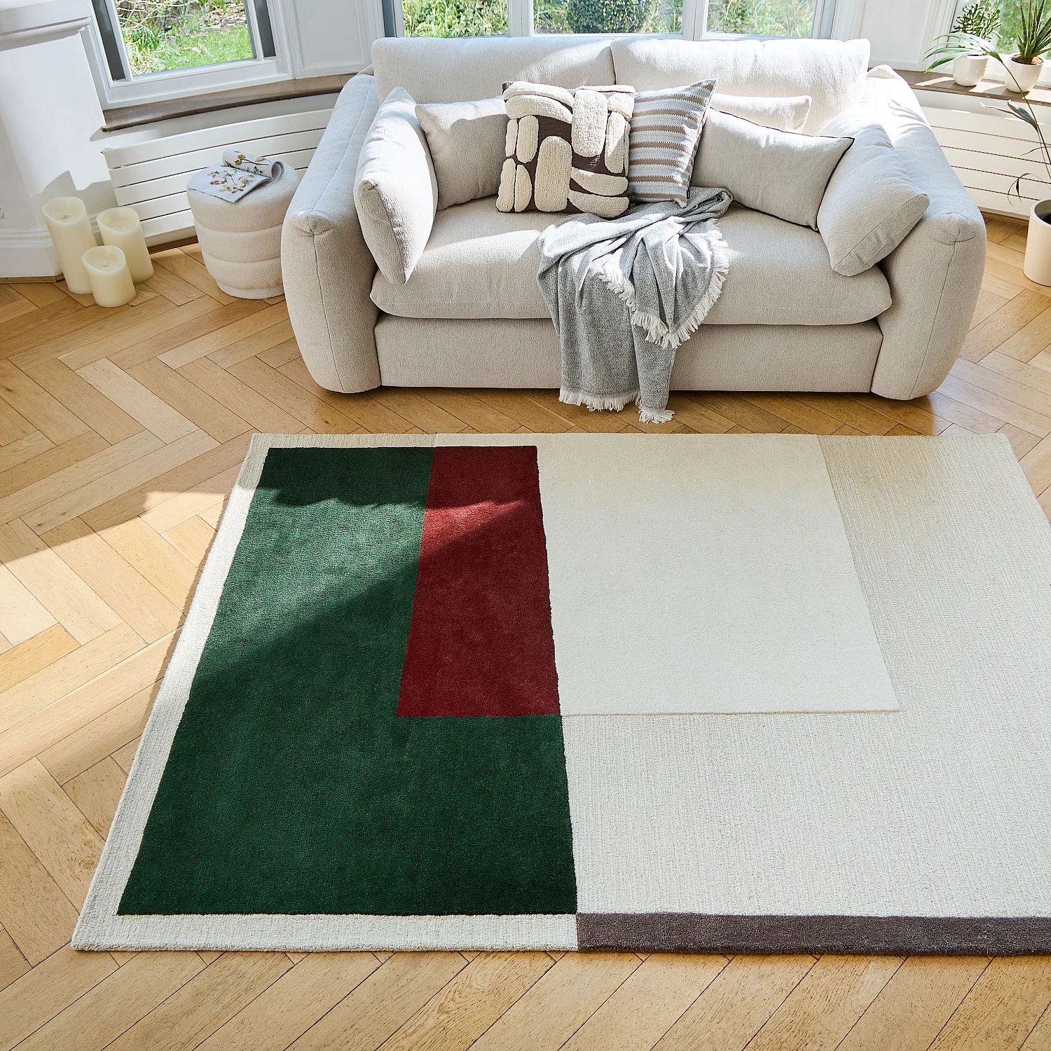 Tappeto in lana tuftata - 170 x 240 cm - Verde foresta - Design di Floriane Jacques - 3
