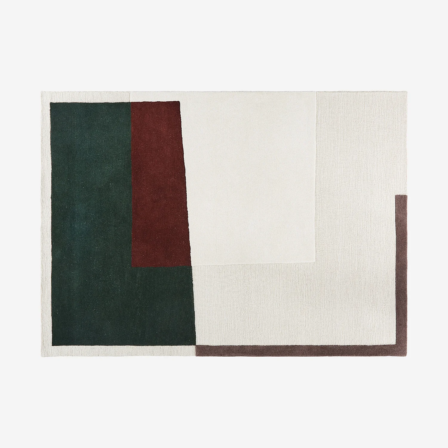 Tappeto in lana tuftata - 170 x 240 cm - Verde foresta - Design di Floriane Jacques - 2