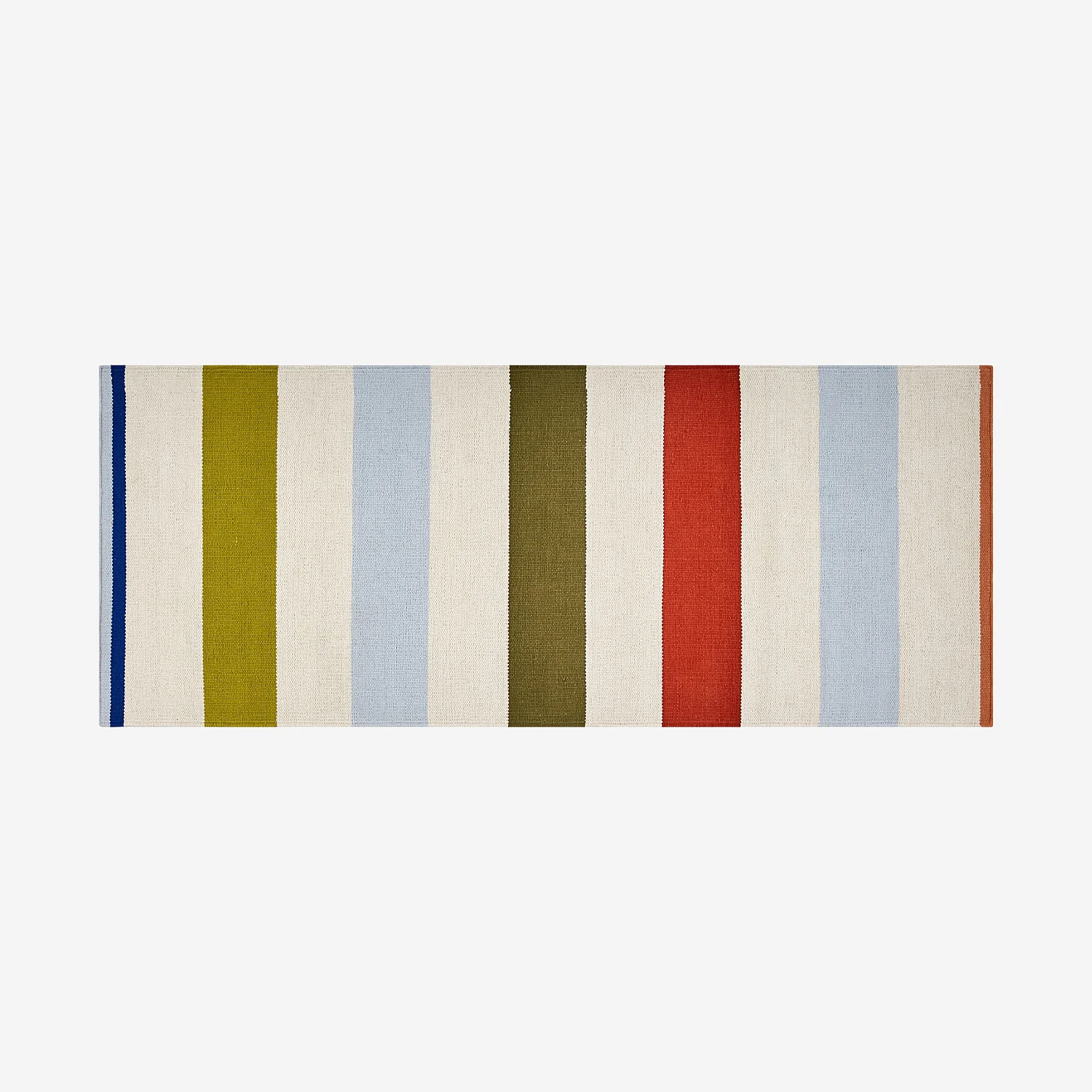 Tappeto in cotone intrecciato - 75 x 180 cm - Verde kaki - Design di Floriane Jacques - 2