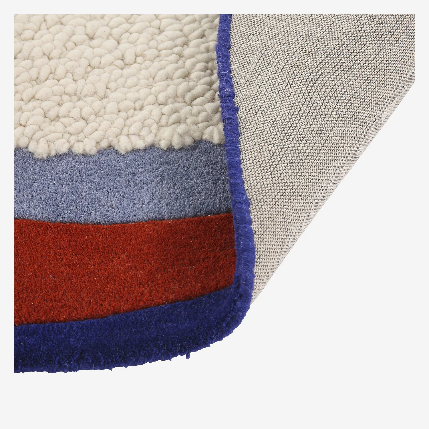 Alfombra redonda de lana con acabado tufté - 250 cm - Crudo - Design by Floriane Jacques - 4