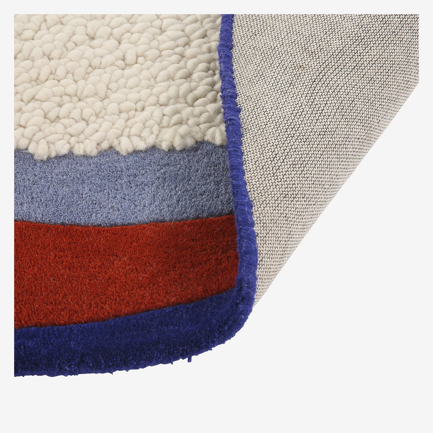 Tappeto rotondo in lana 250 cm - Avorio - Design di Floriane Jacques - 4