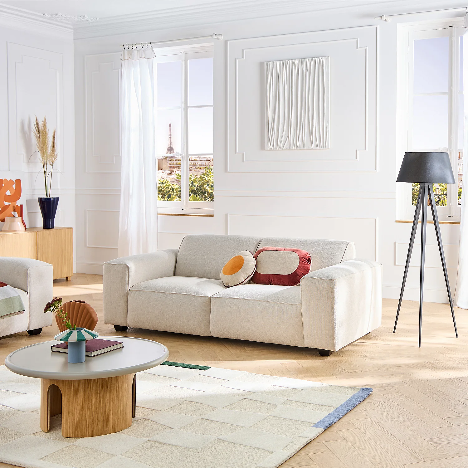 Tappeto in lana a pelo - 170 x 240 cm - Color Avorio - Design di Floriane Jacques - 8