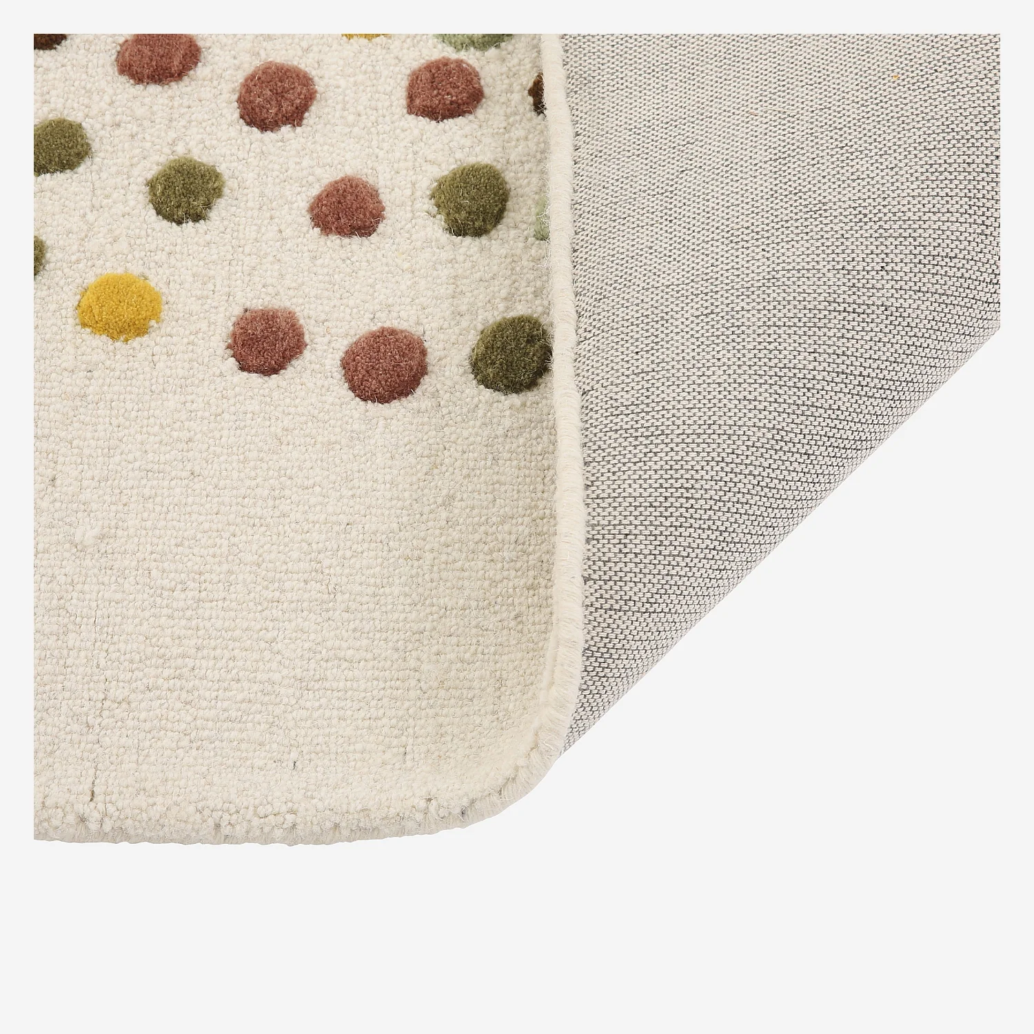 Tappeto in lana a pelo lungo 170 x 240 cm - Beige e multicolore - Design di Floriane Jacques - 7