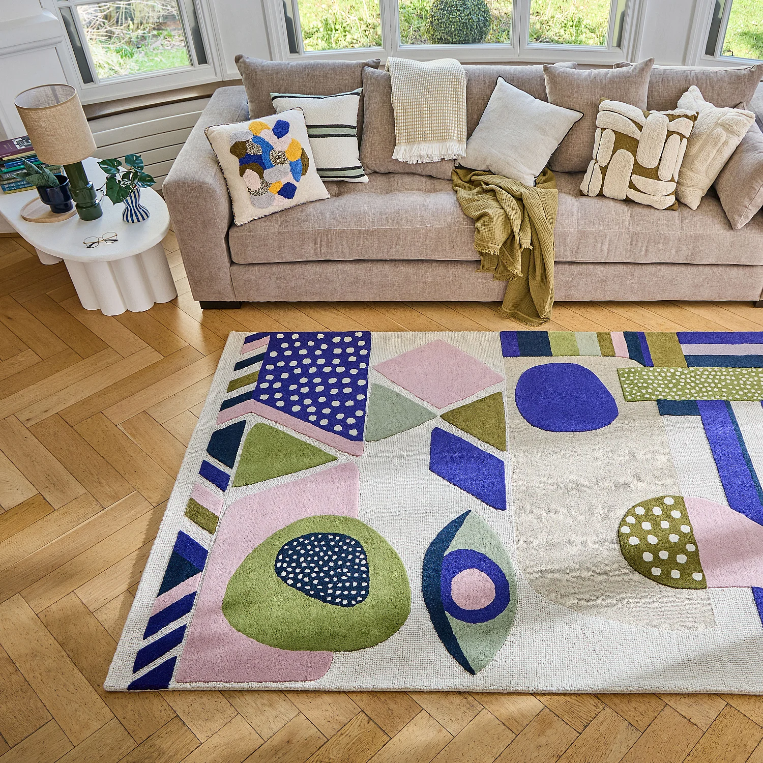 Tapis tufté en laine - 170 x 240 cm - Bleu nuit - Design by Floriane Jacques - 3