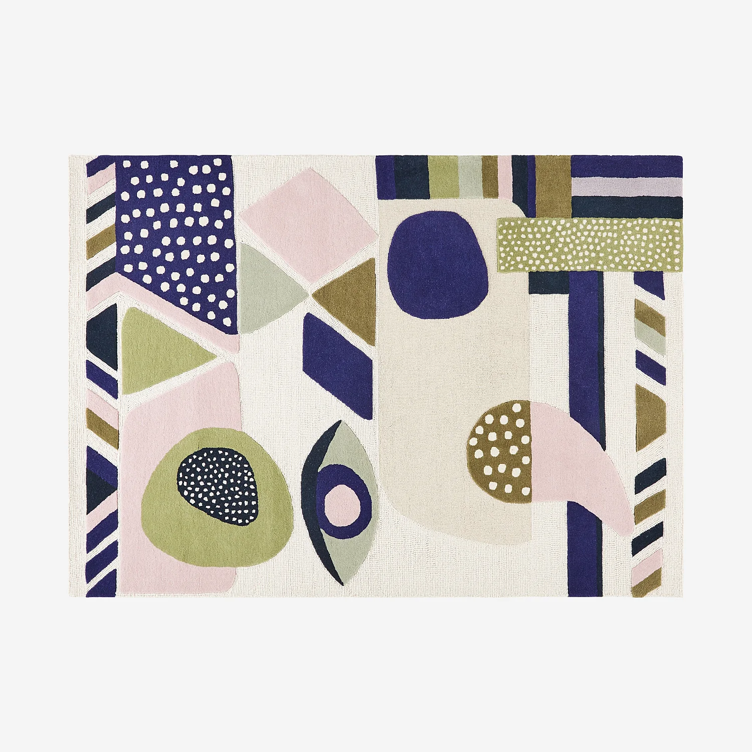 Tapis tufté en laine - 170 x 240 cm - Bleu nuit - Design by Floriane Jacques - 2