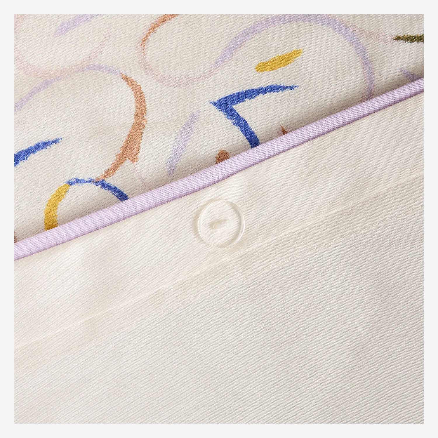 Parure da letto in percalle di cotone biologico - 260 x 240 cm - Motivi floreali - Design by Floriane Jacques - 3