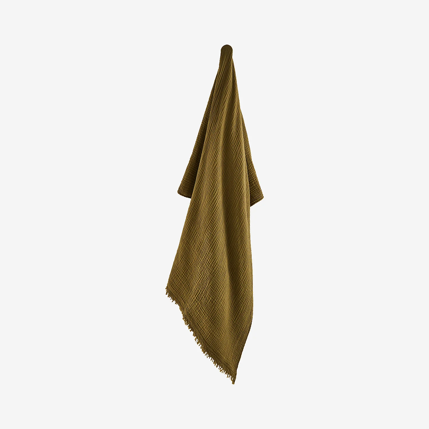Plaid en double gaze de coton - 130 x 170 cm - Bronze - 3