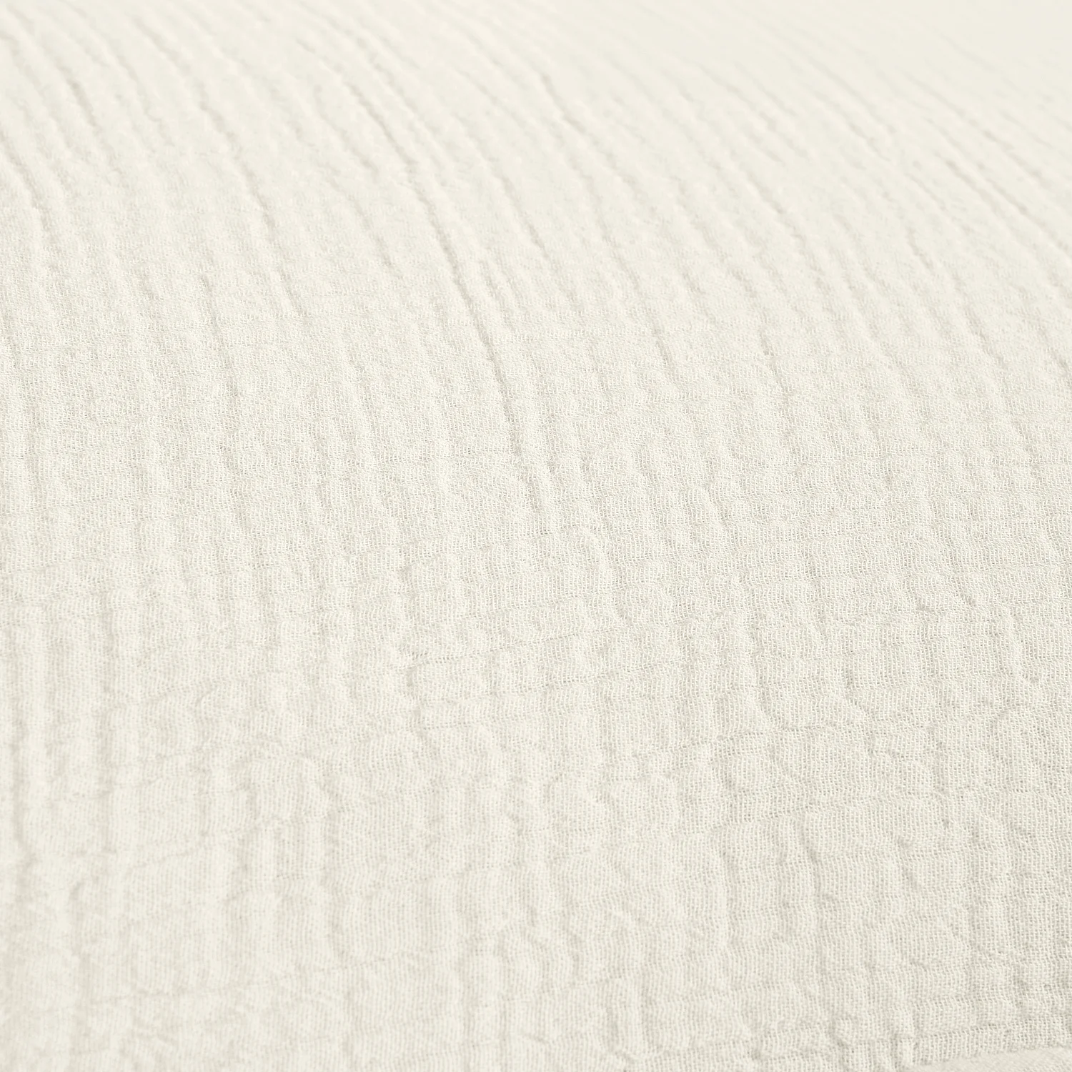 Housse de couette en double gaze de coton - 260 x 240 cm - Écru - 5