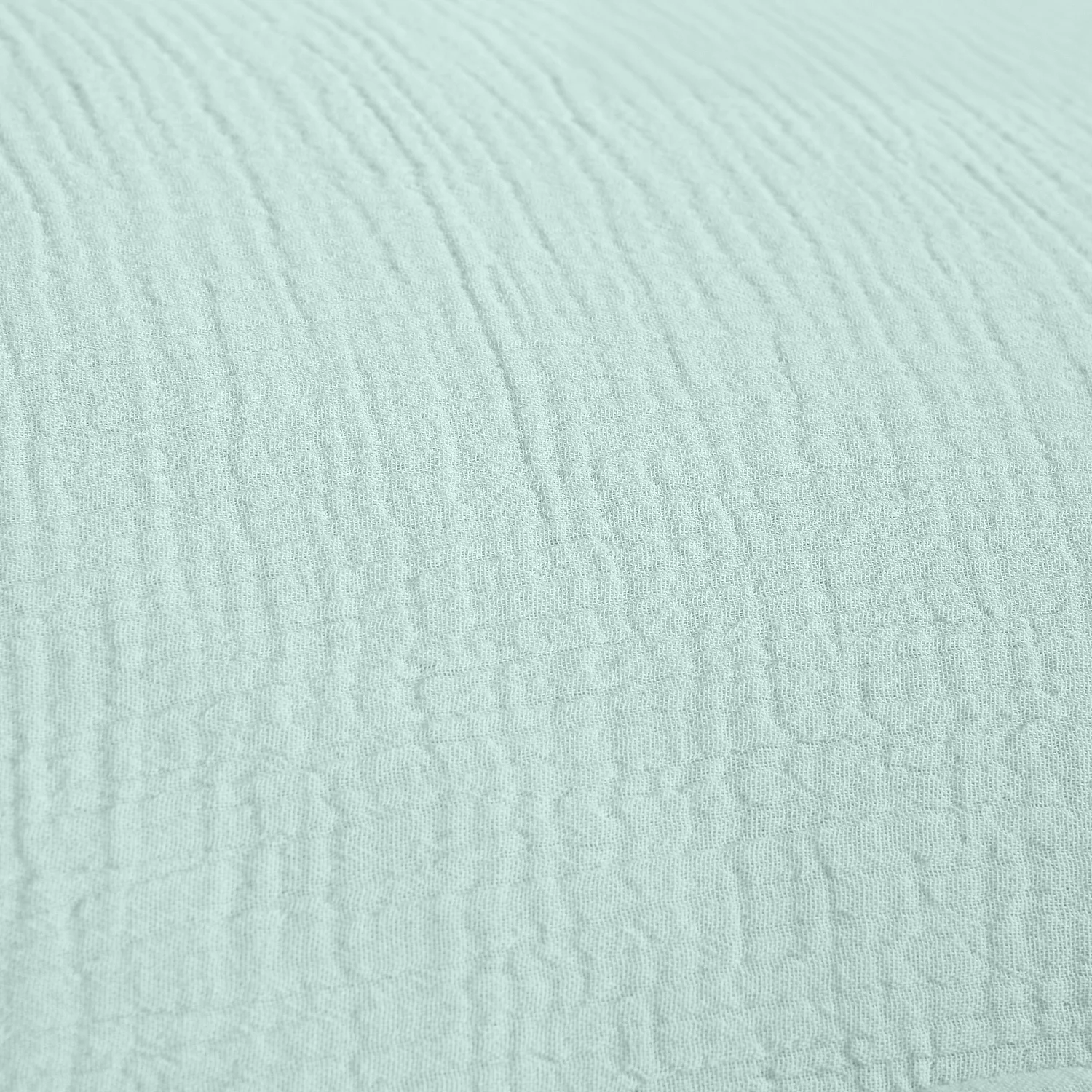 Housse de couette en double gaze de coton - 260 x 240 cm - Céladon - 5