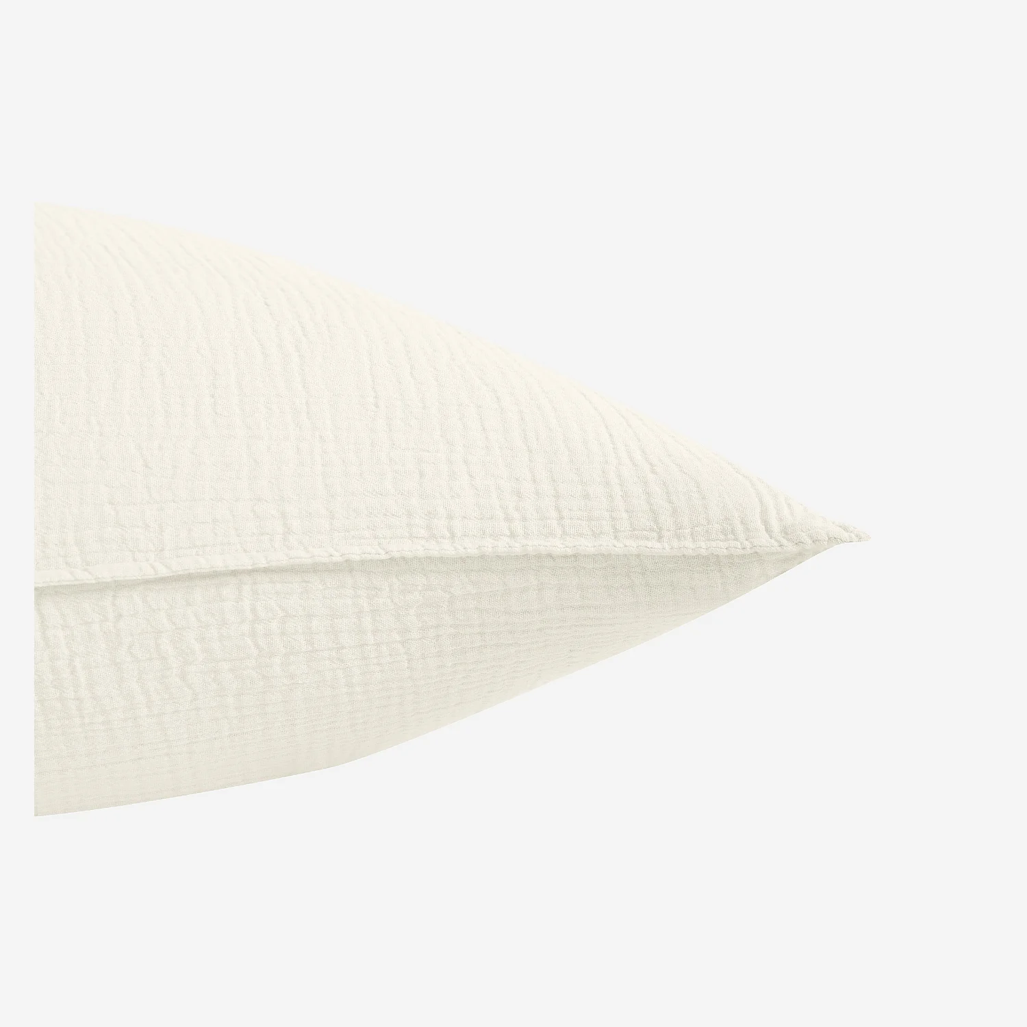 Taie d'oreiller en double gaze de coton - 65 x 65 cm - Écru - 4