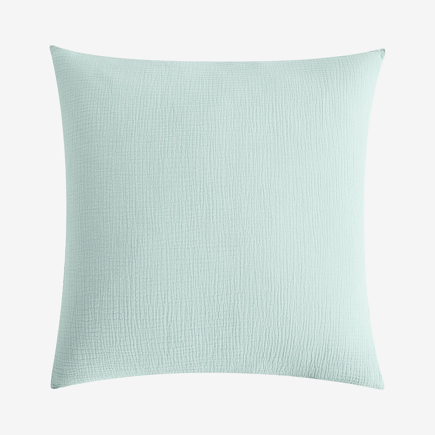 Taie d'oreiller en double gaze de coton - 65 x 65 cm - Céladon - 2