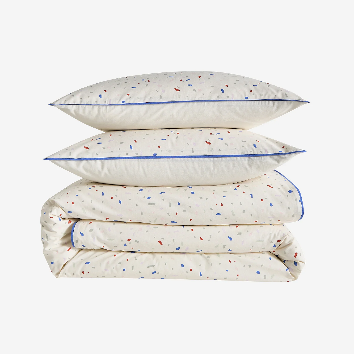 Parure de lit en percale de coton bio - 240 x 220 cm - Motifs à pois - Design by Floriane Jacques - 2