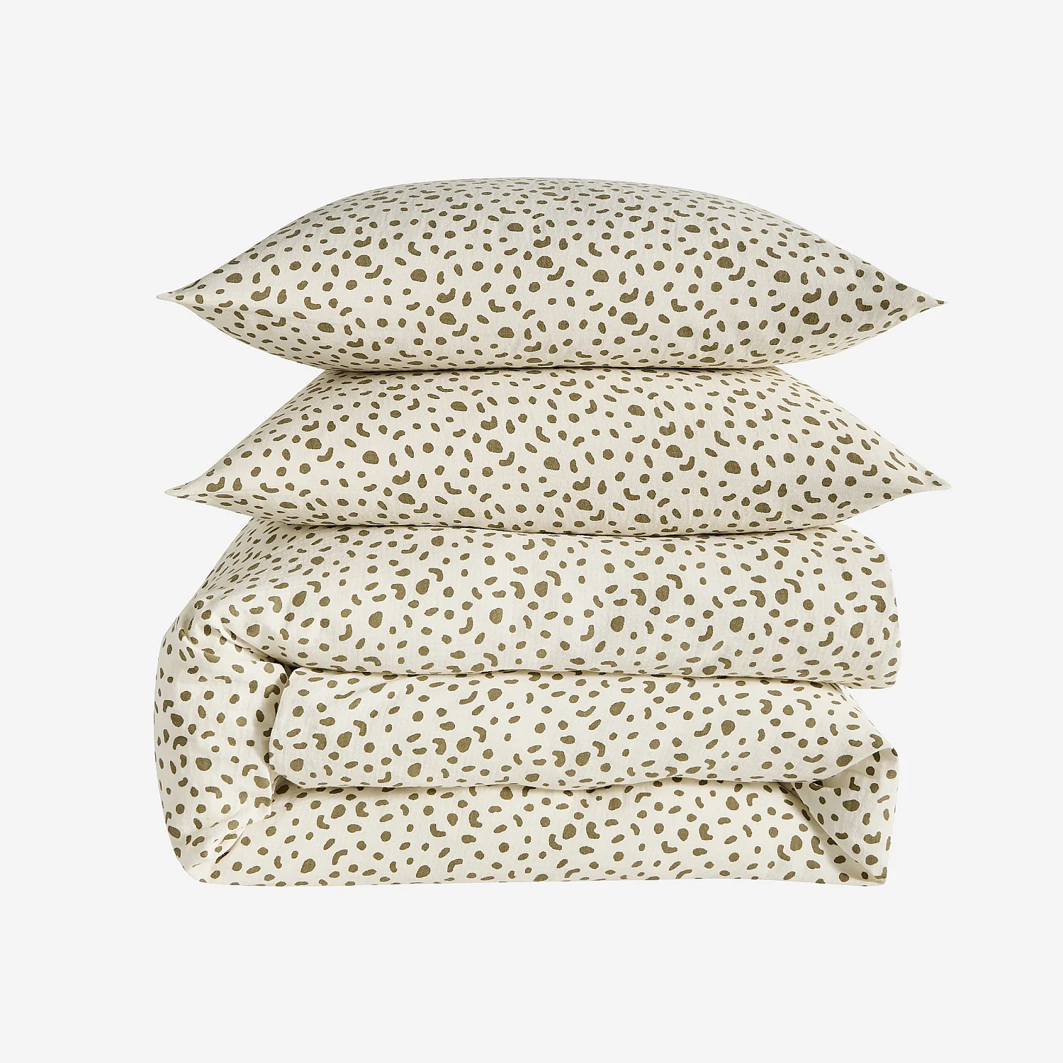 Parure de lit en double gaze de coton - 260 x 240 cm - Bronze - Design by Floriane Jacques - 2