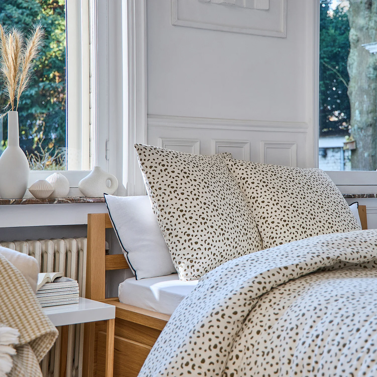 Completo letto in doppia garza di cotone - 260 x 240 cm - Bronzo - Design by Floriane Jacques - 6