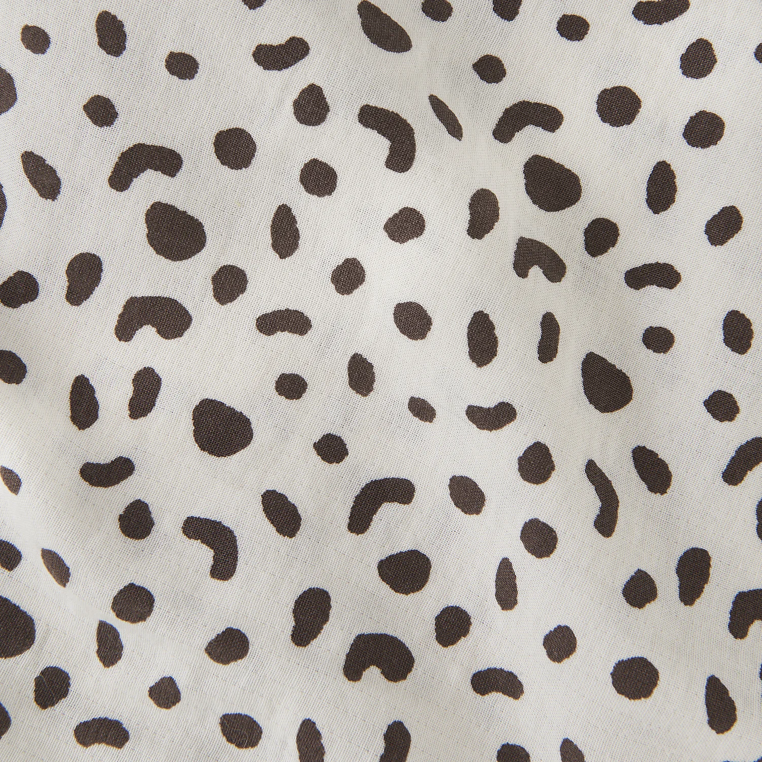 Parure de lit en double gaze de coton - 240 x 220 cm - Marron - Design by Floriane Jacques - 5