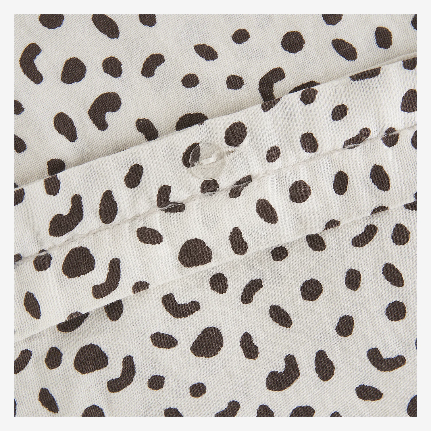 Parure de lit en double gaze de coton - 260 x 240 cm - Marron - Design by Floriane Jacques - 4