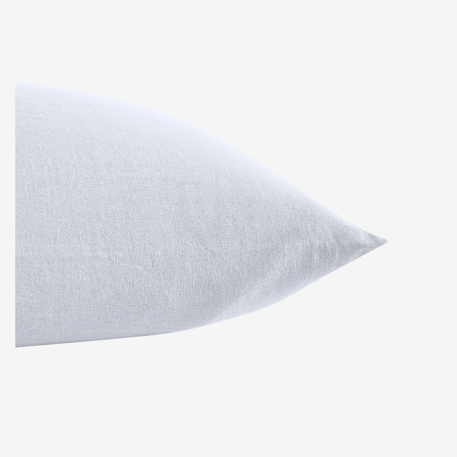 Taie d'oreiller en lin - 65 x 65 cm - Blanc - 4