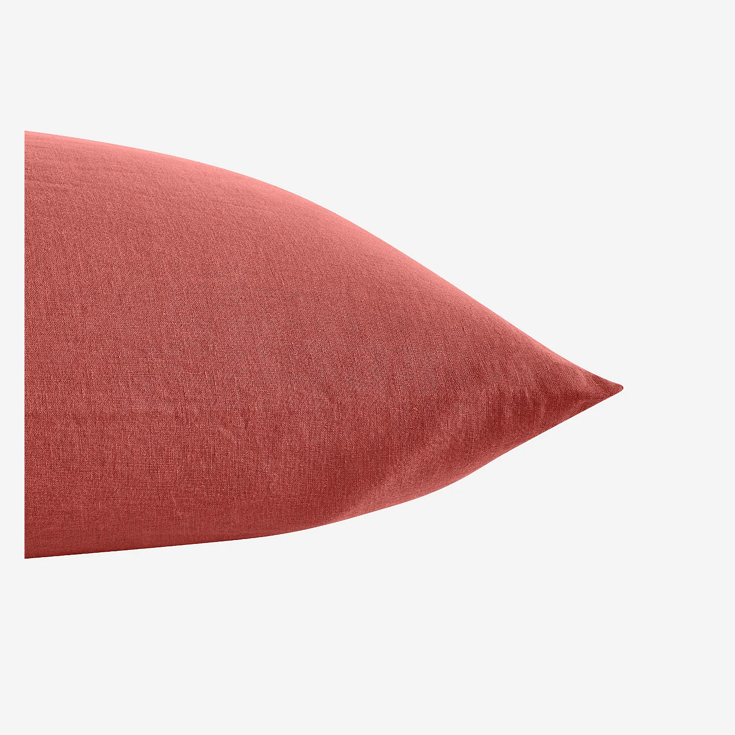 Taie d'oreiller en lin - 65 x 65 cm - Terracotta - 4