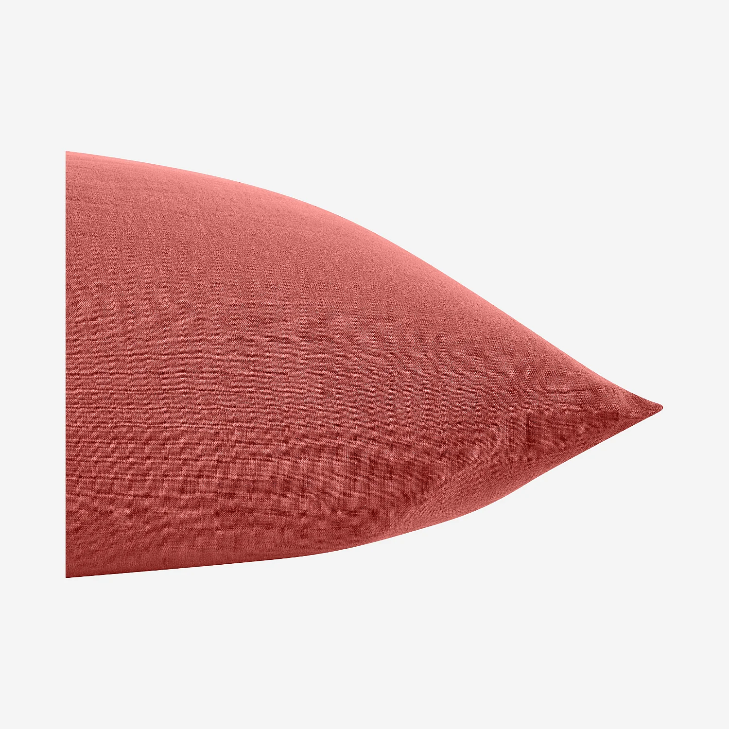 Taie d'oreiller en lin - 65 x 65 cm - Terracotta - 4