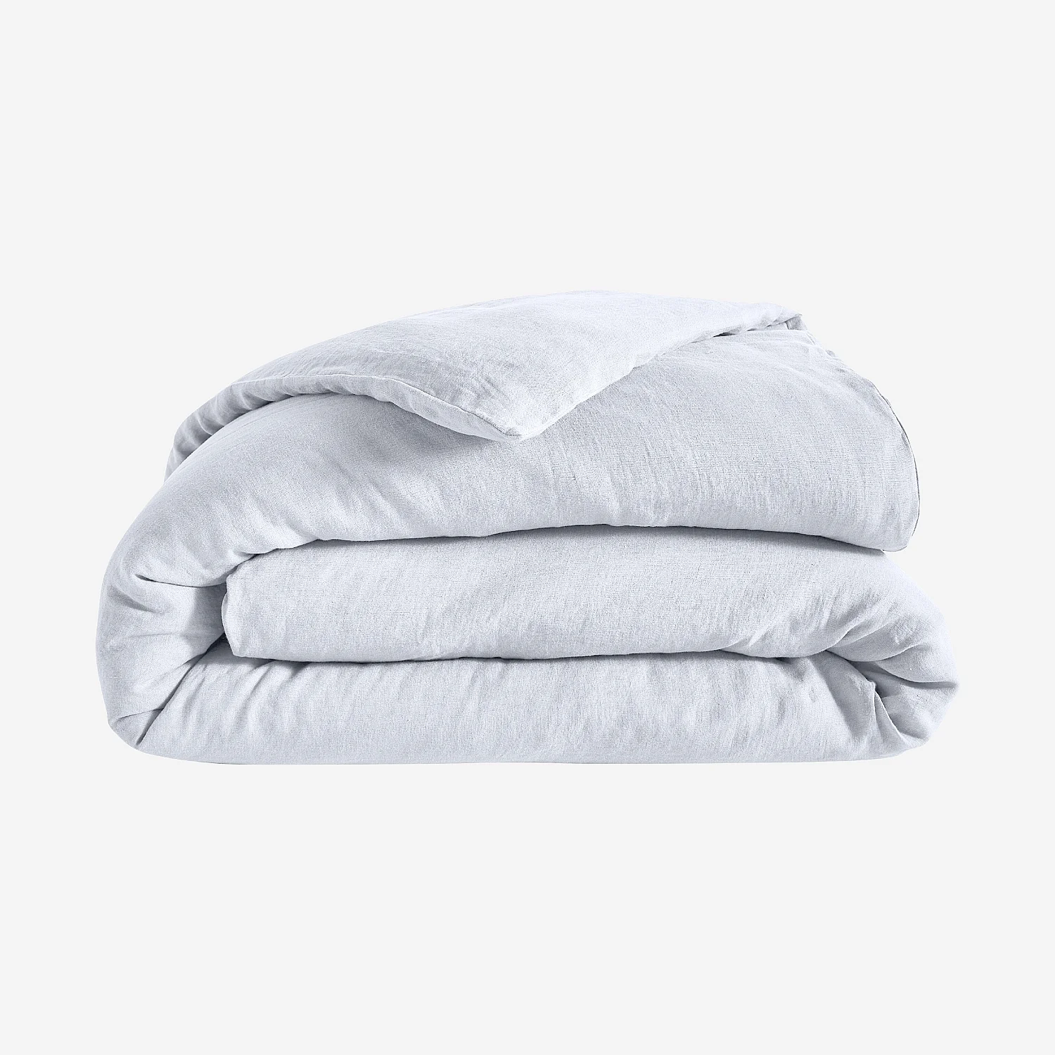 Housse de couette en lin - 240 x 220 cm - Blanc - 2