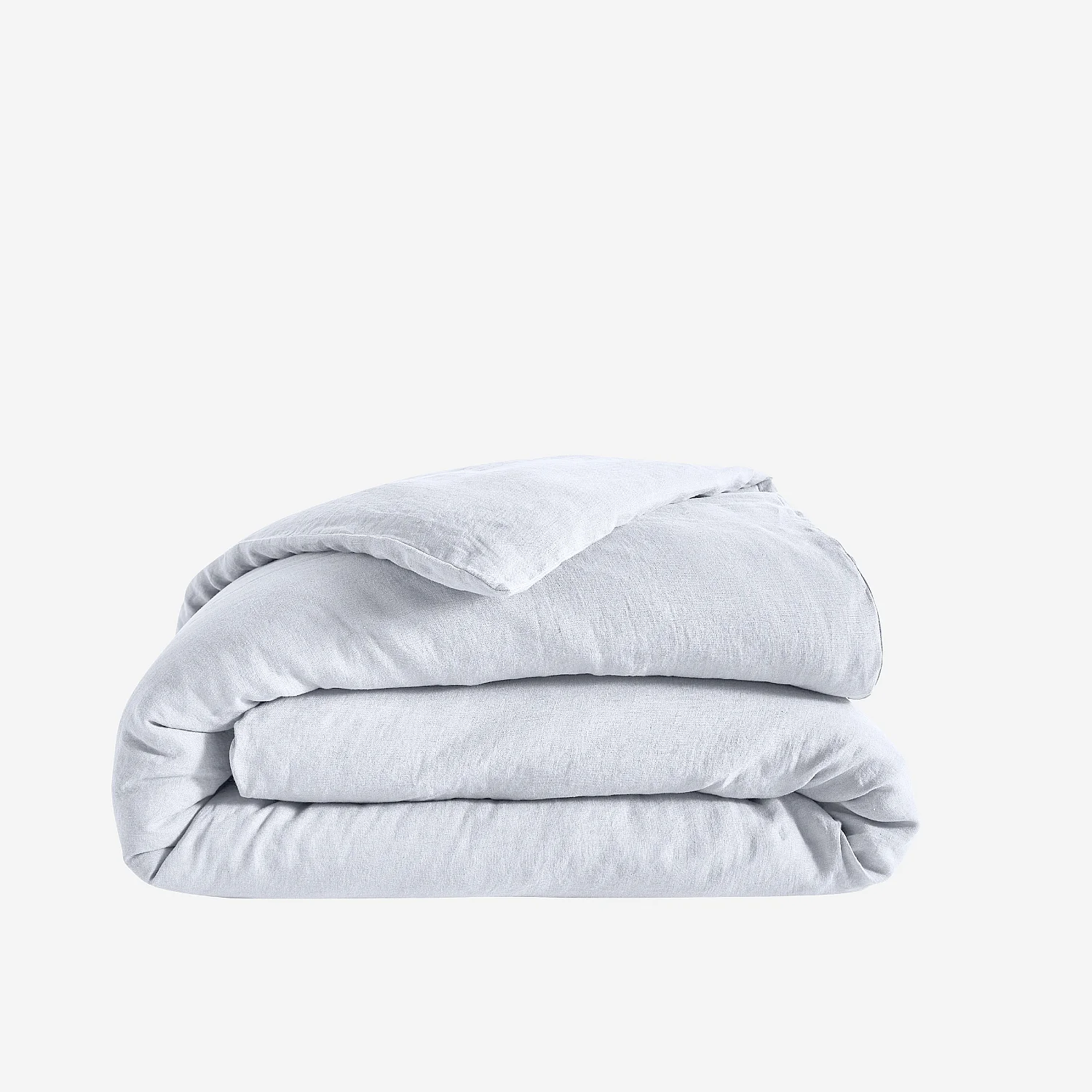 Housse de couette en lin - 260 x 240 cm - Blanc - 2