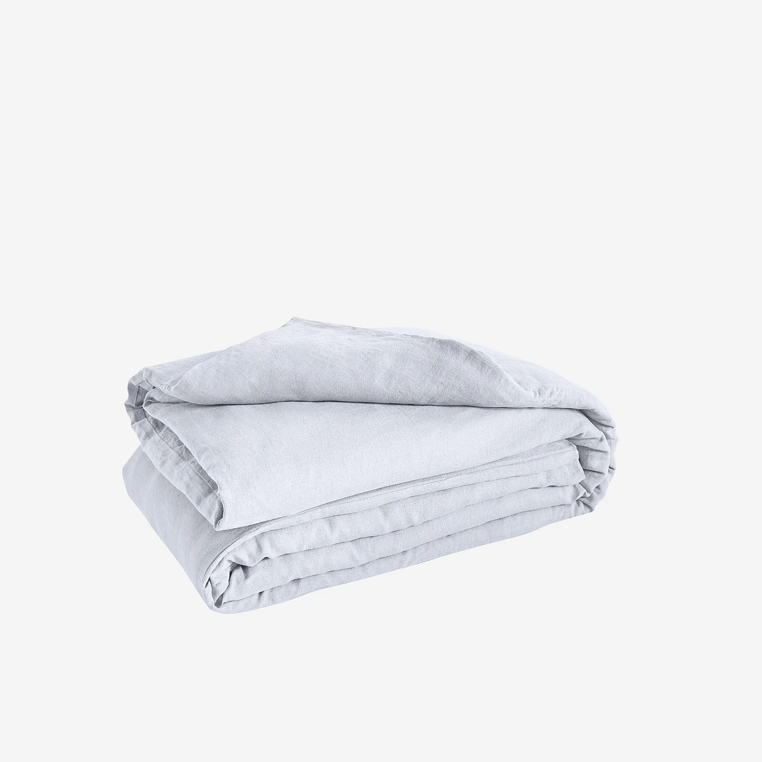 Housse de couette en lin - 260 x 240 cm - Blanc - 6