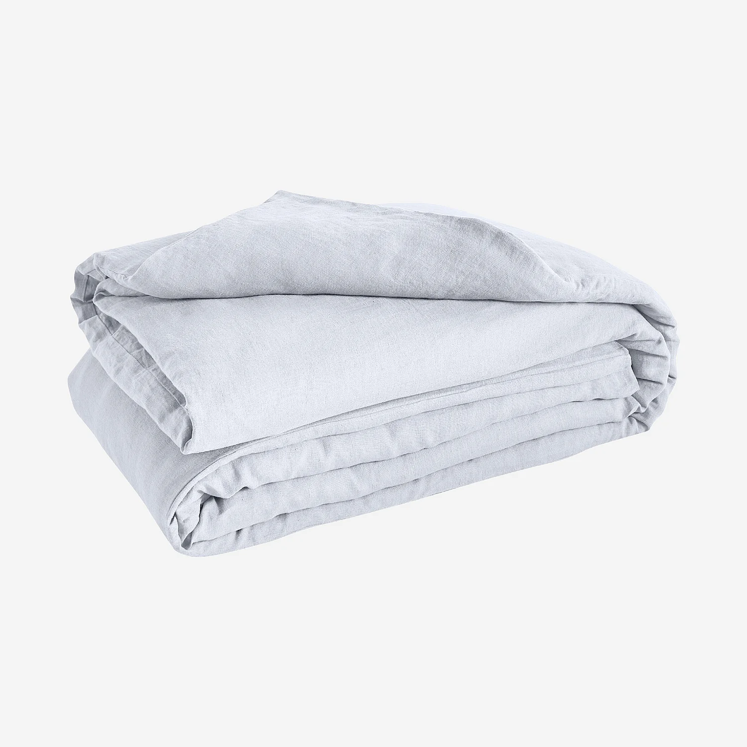 Housse de couette en lin - 260 x 240 cm - Blanc - 6