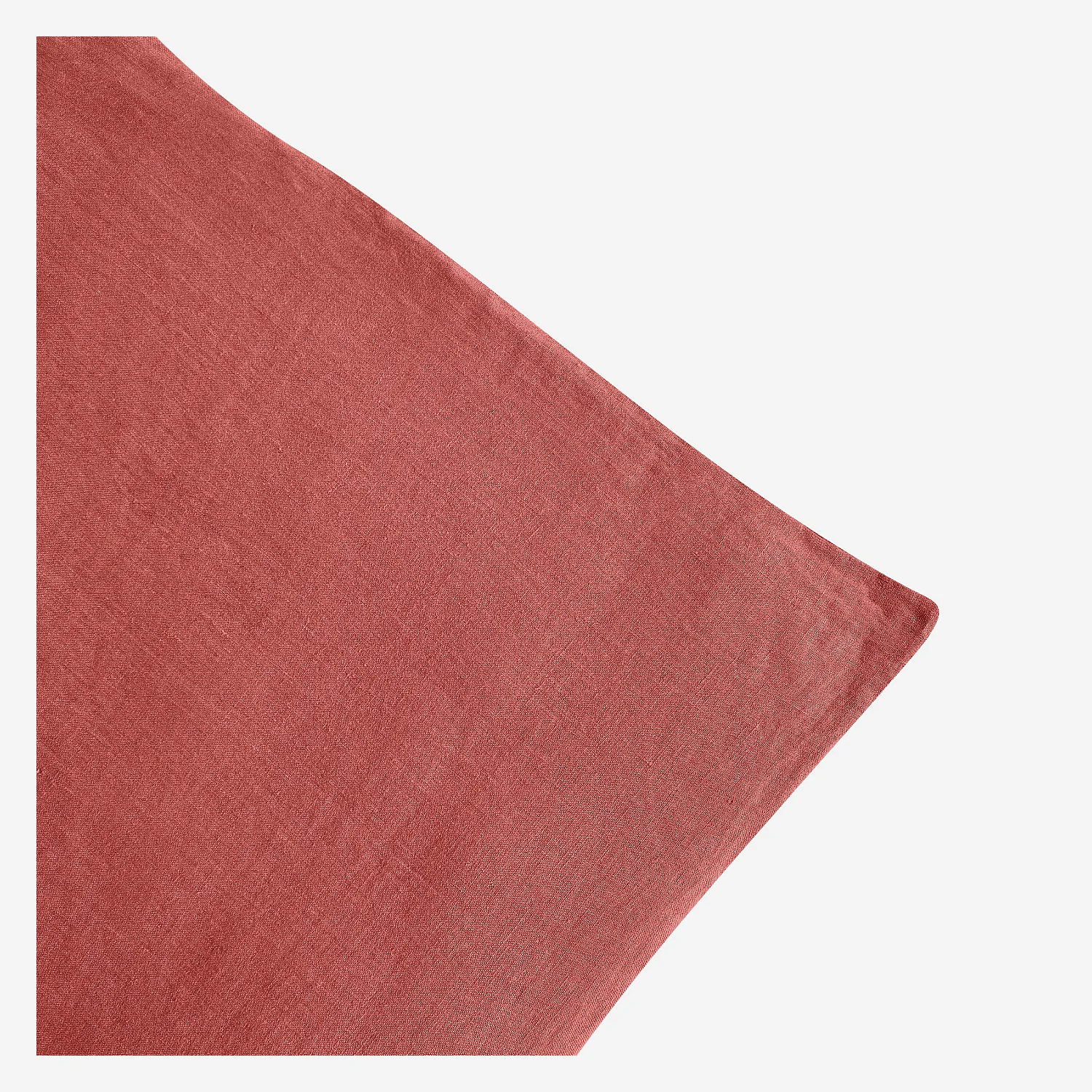 Housse de couette en lin - 260 x 240 cm - Terracotta - 4