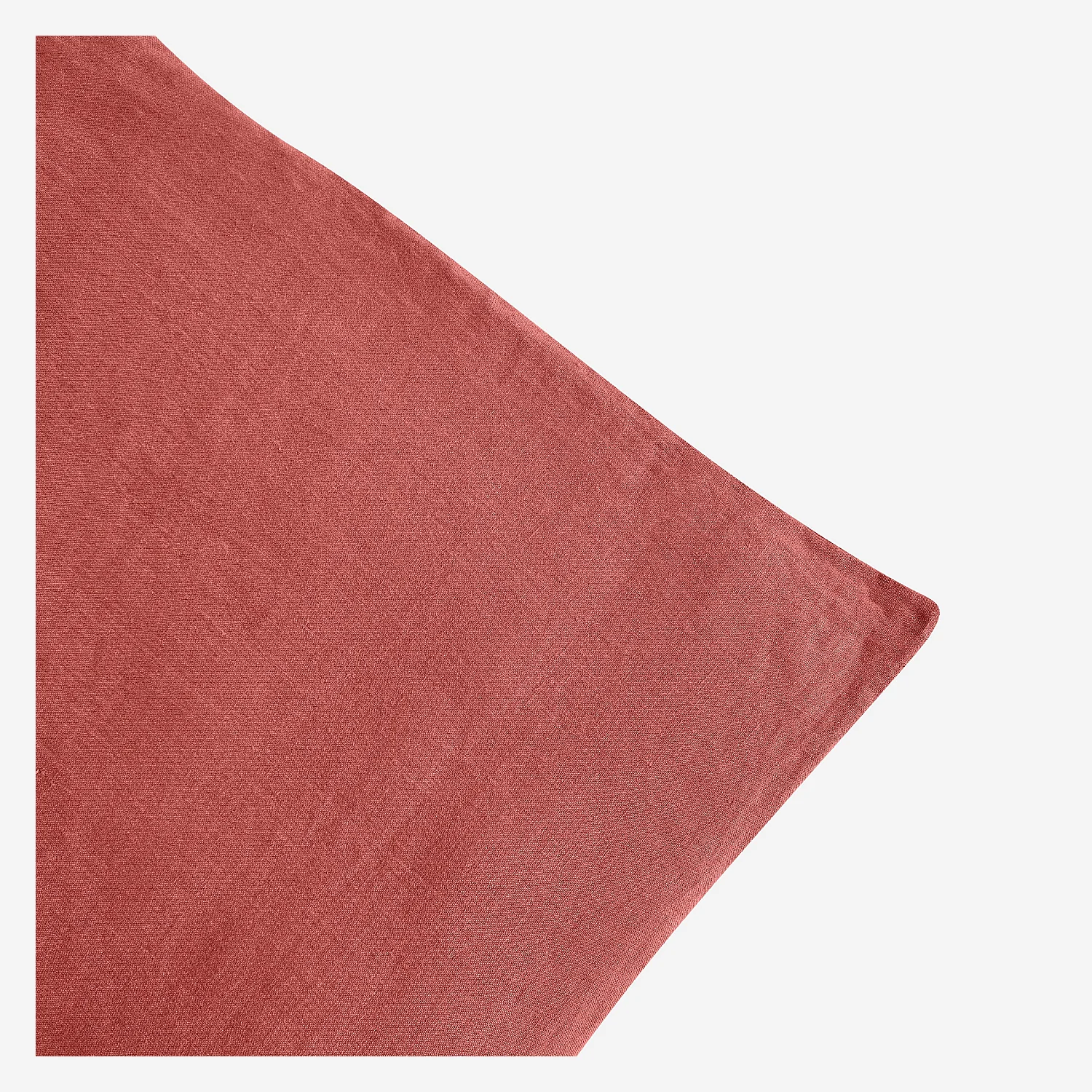 Housse de couette en lin - 260 x 240 cm - Terracotta - 4